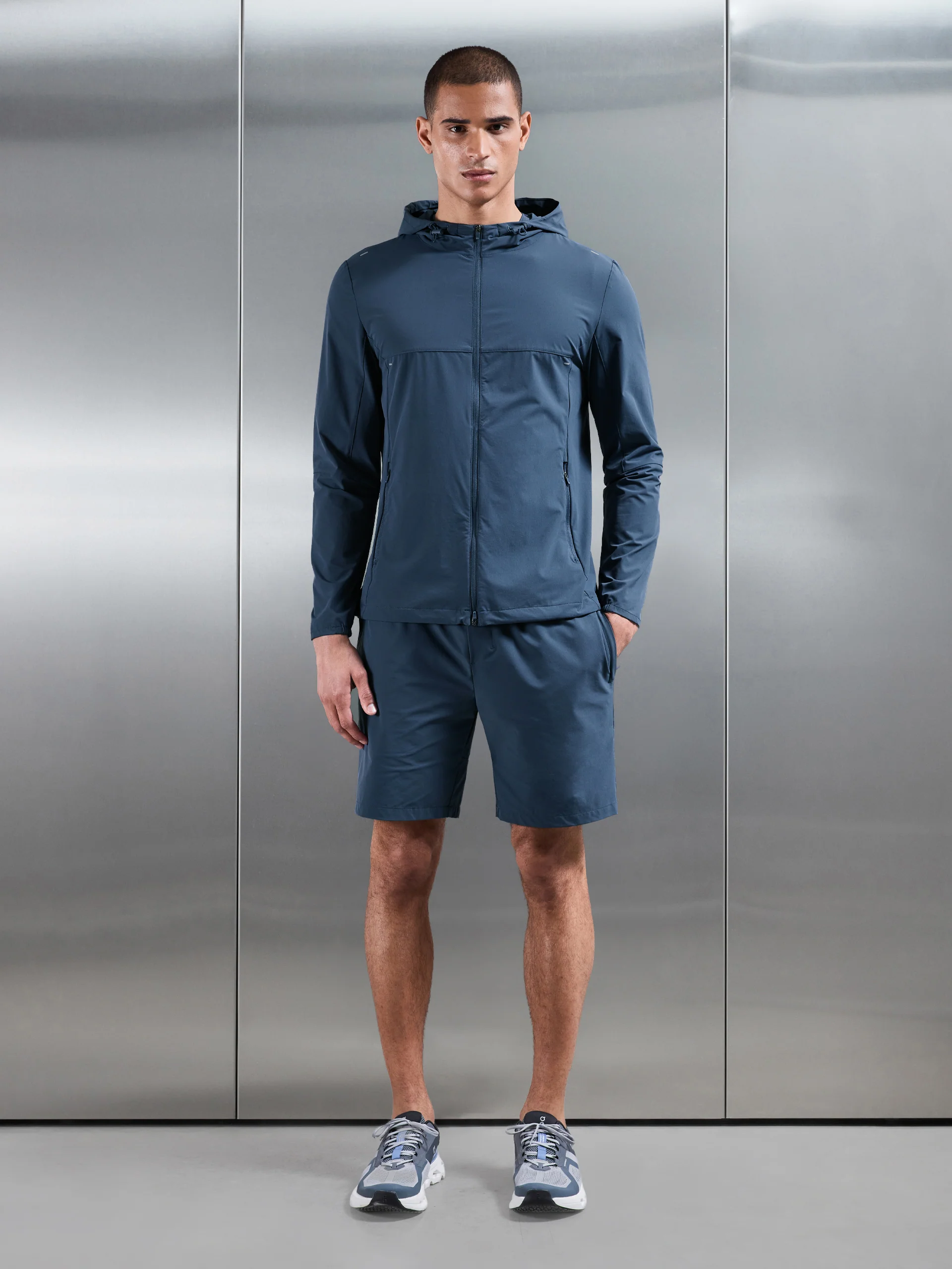 Active Windbreaker in Steel Blue - Image 4