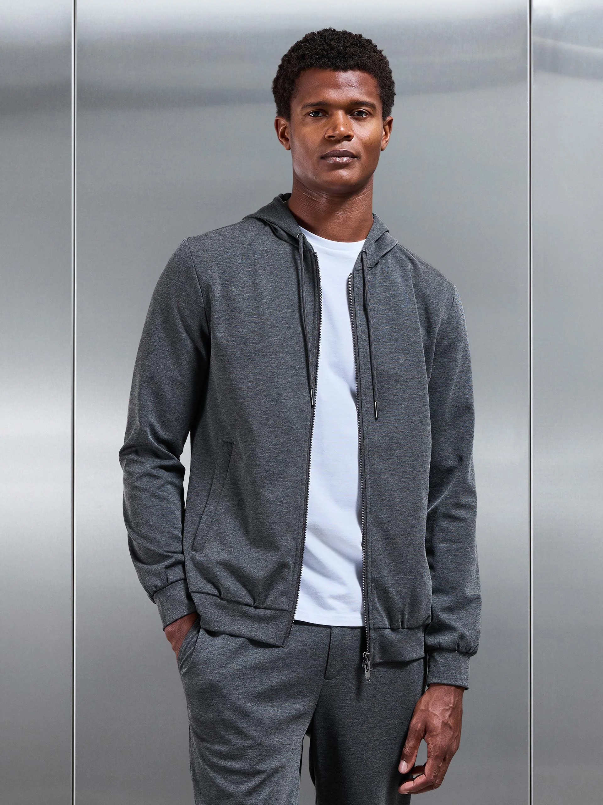 Athleisure Jacket in Dark Grey - Image 7