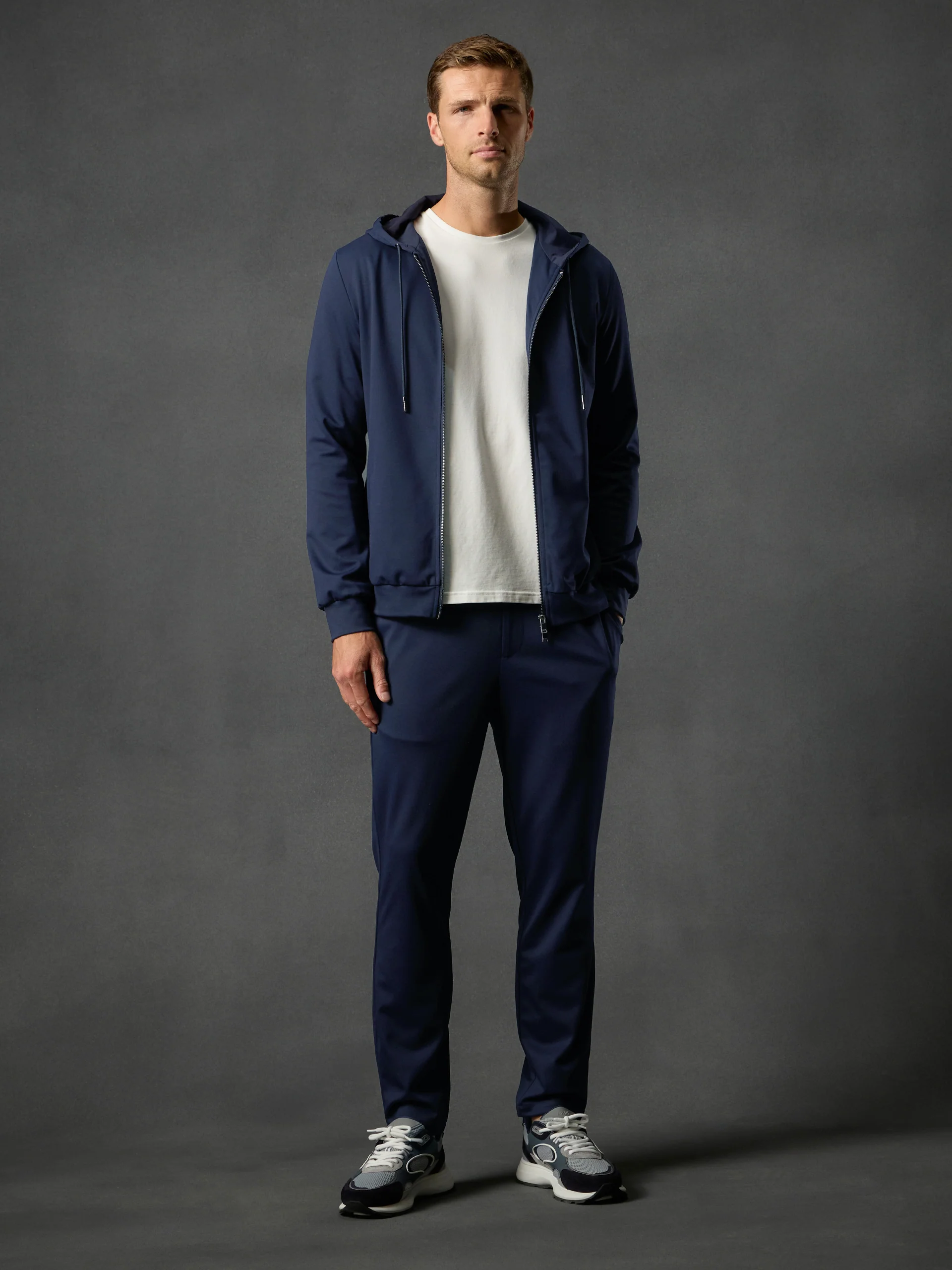 Athleisure Jacket in Navy - Image 2