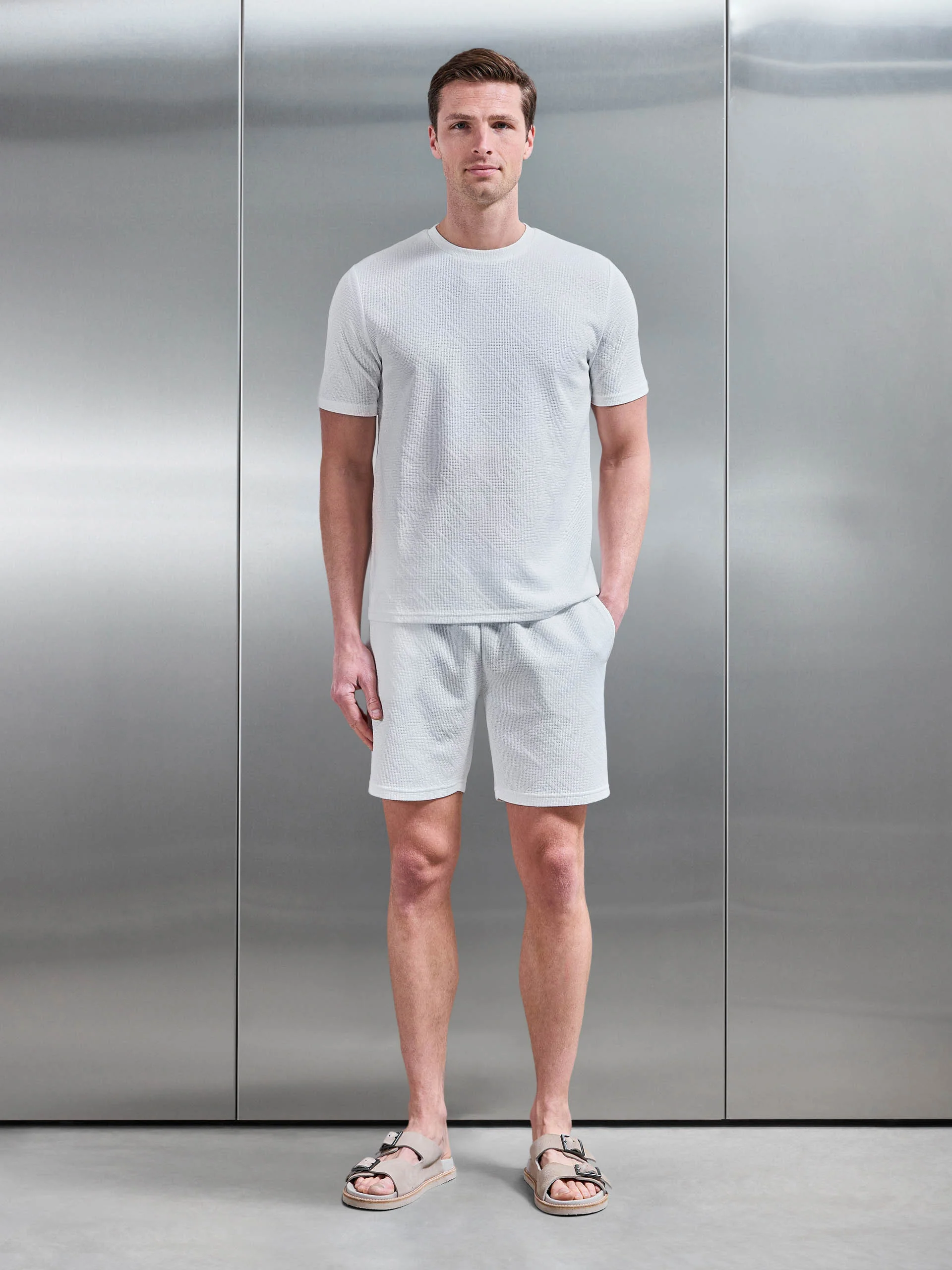 Aztec Short in White - Image 2