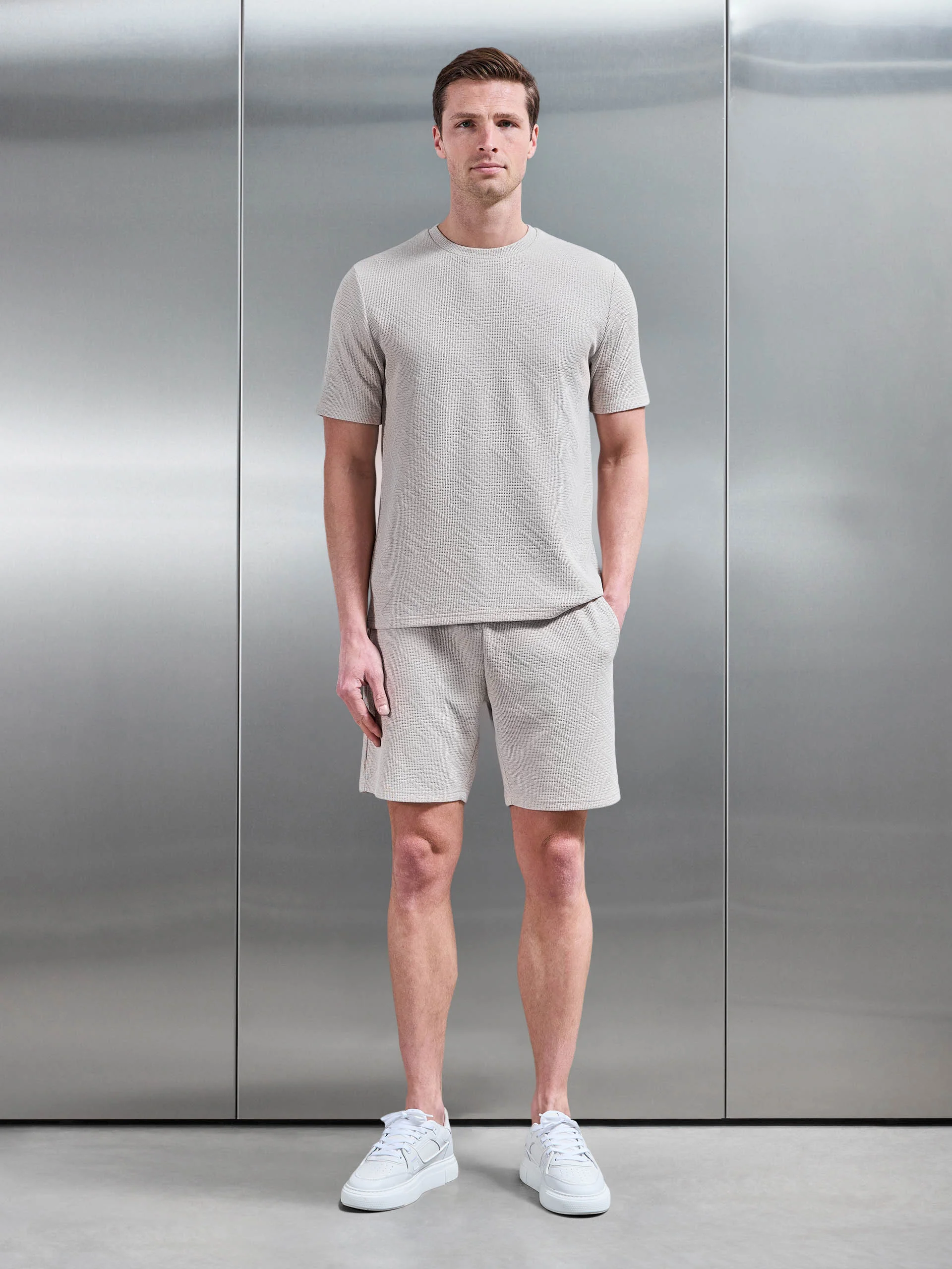 Aztec T-Shirt in Stone - Image 2
