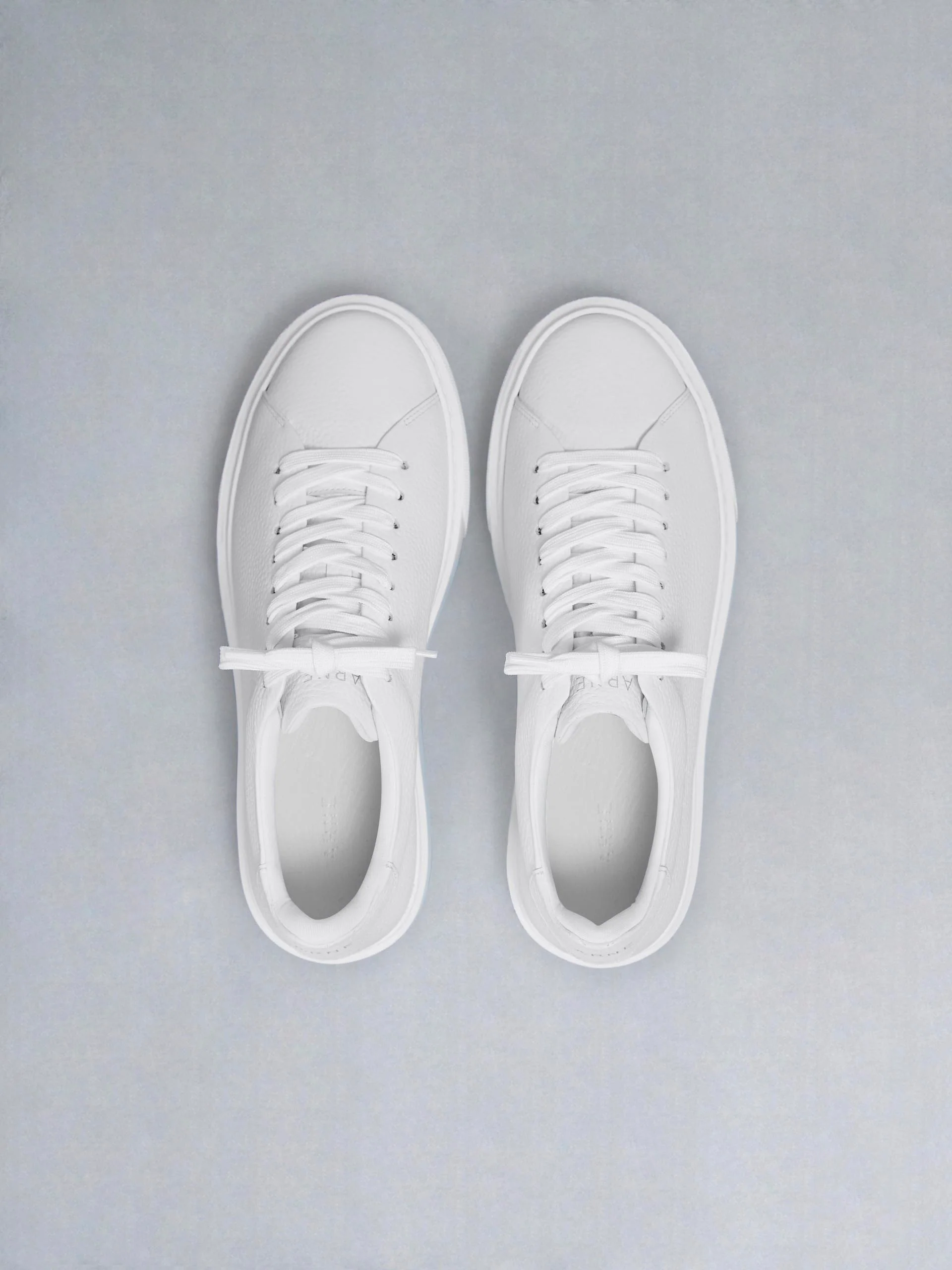 Basic Essential Leather Trainer in Triple White - Image 3