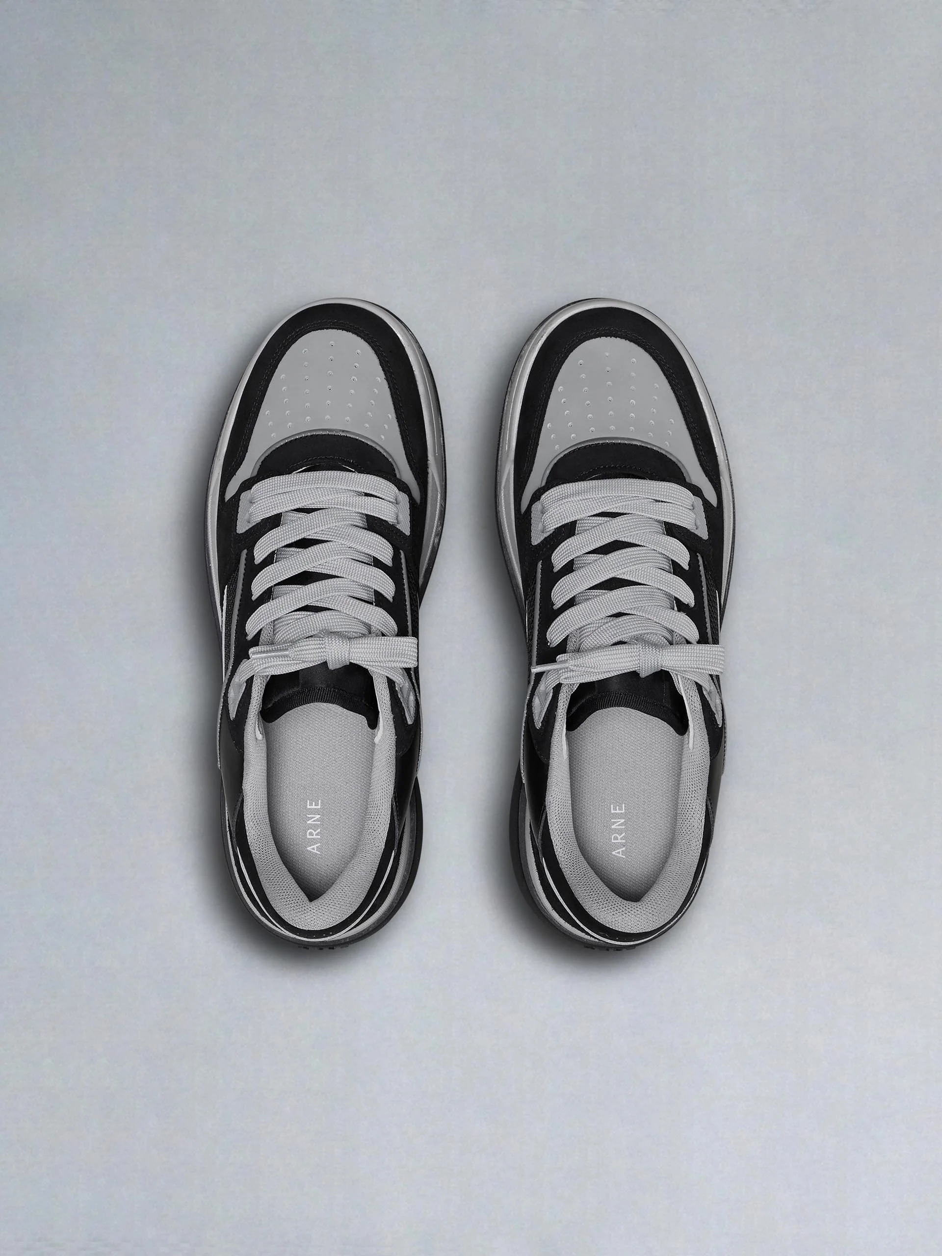 Basket Trainer in Black Grey - Image 5