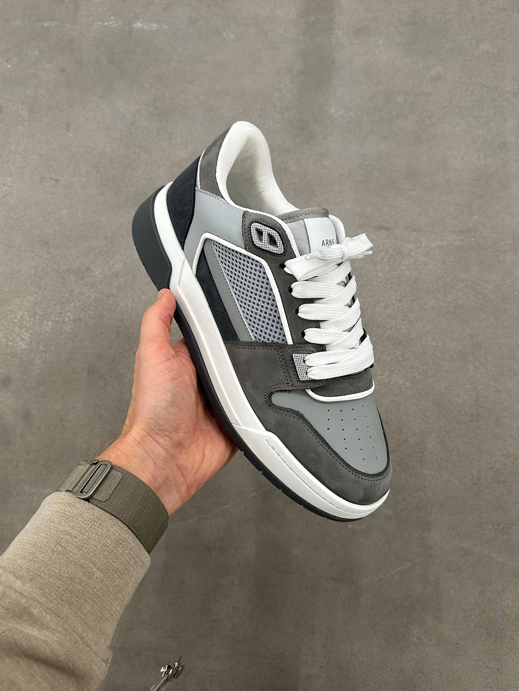 Basket Trainer in Grey - Image 6