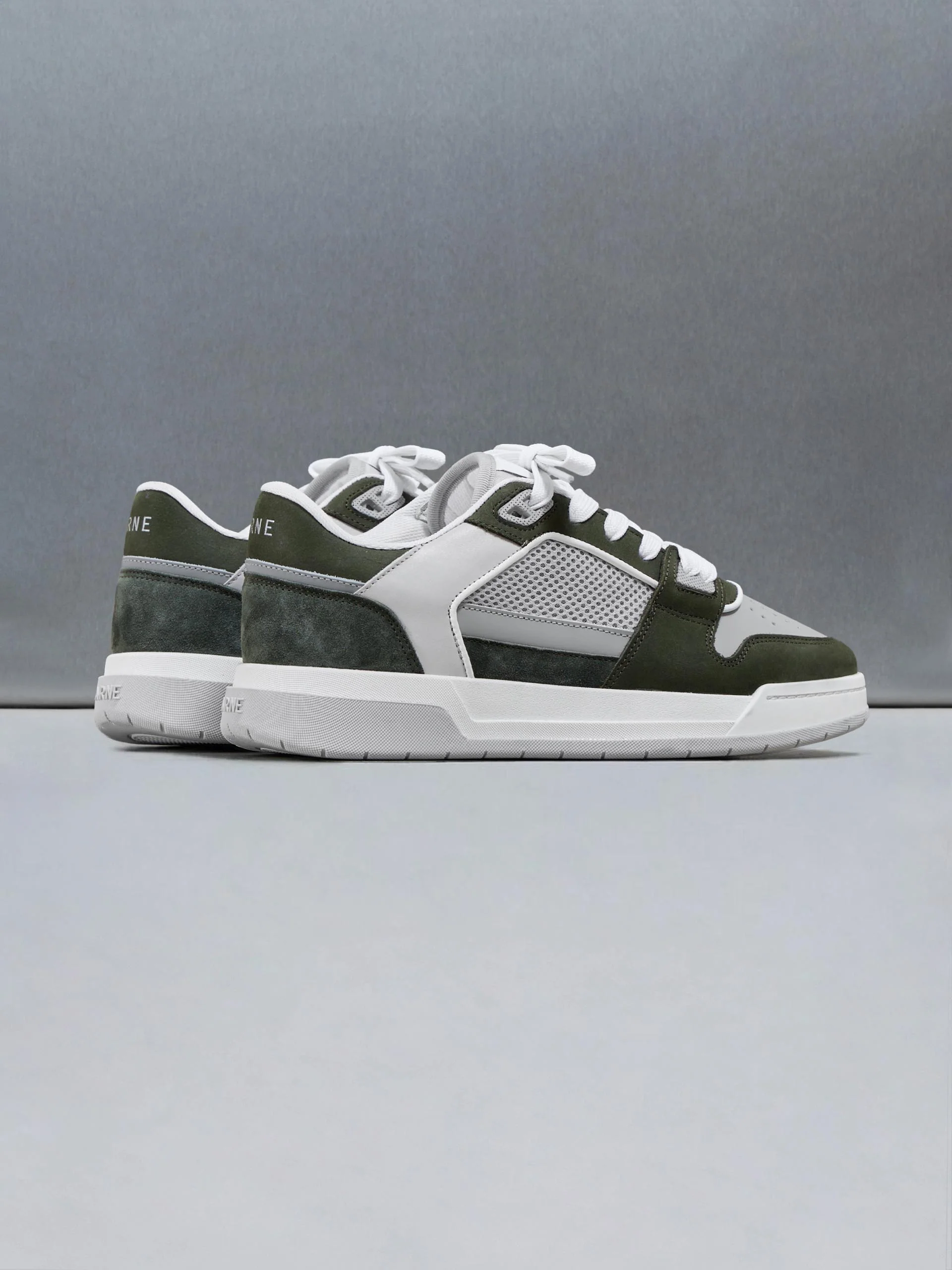 Basket Trainer in Grey Olive - Image 3