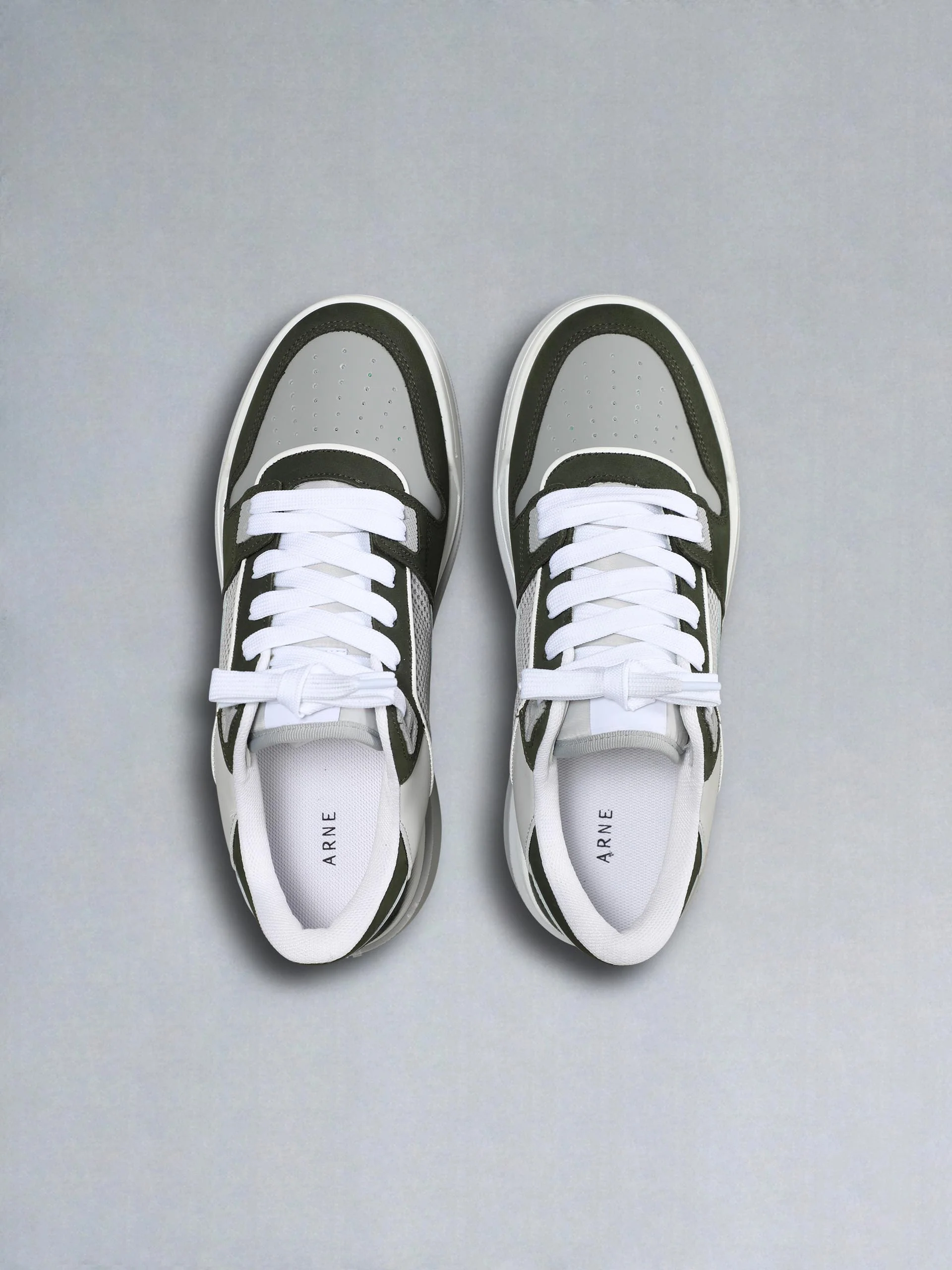 Basket Trainer in Grey Olive - Image 4