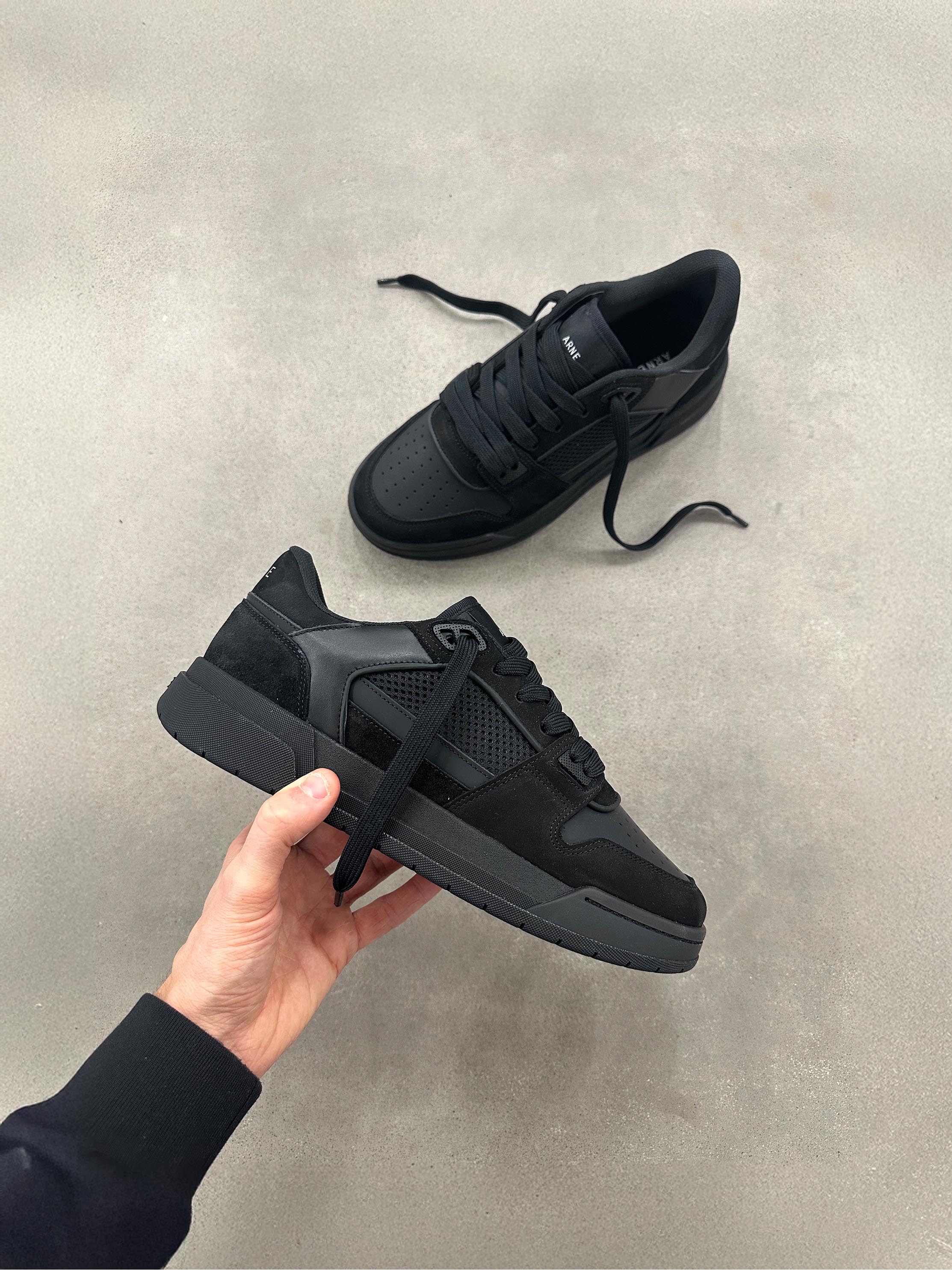 Basket Trainer in Triple Black - Image 6