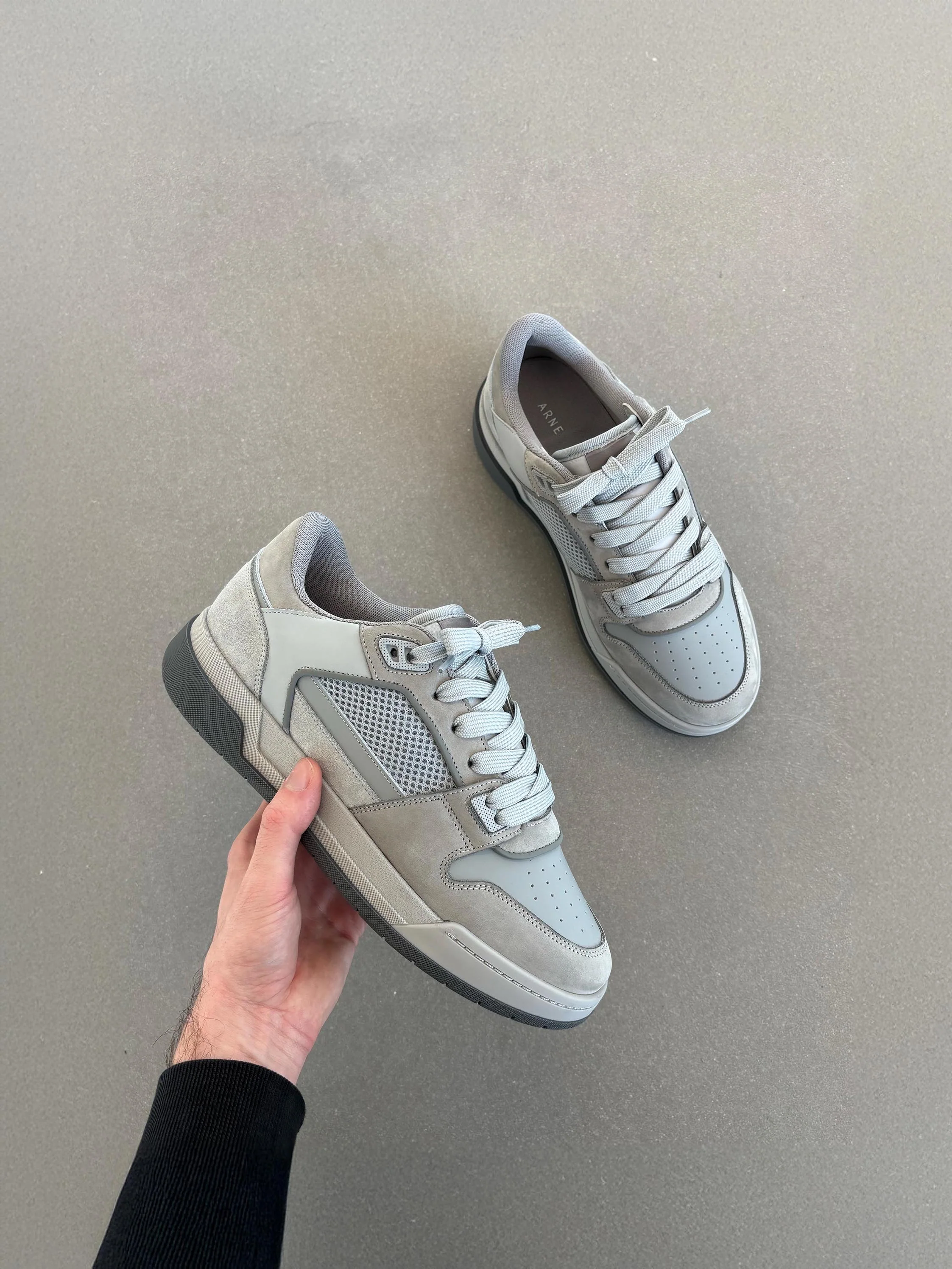 Basket Trainer in Triple Grey - Image 6