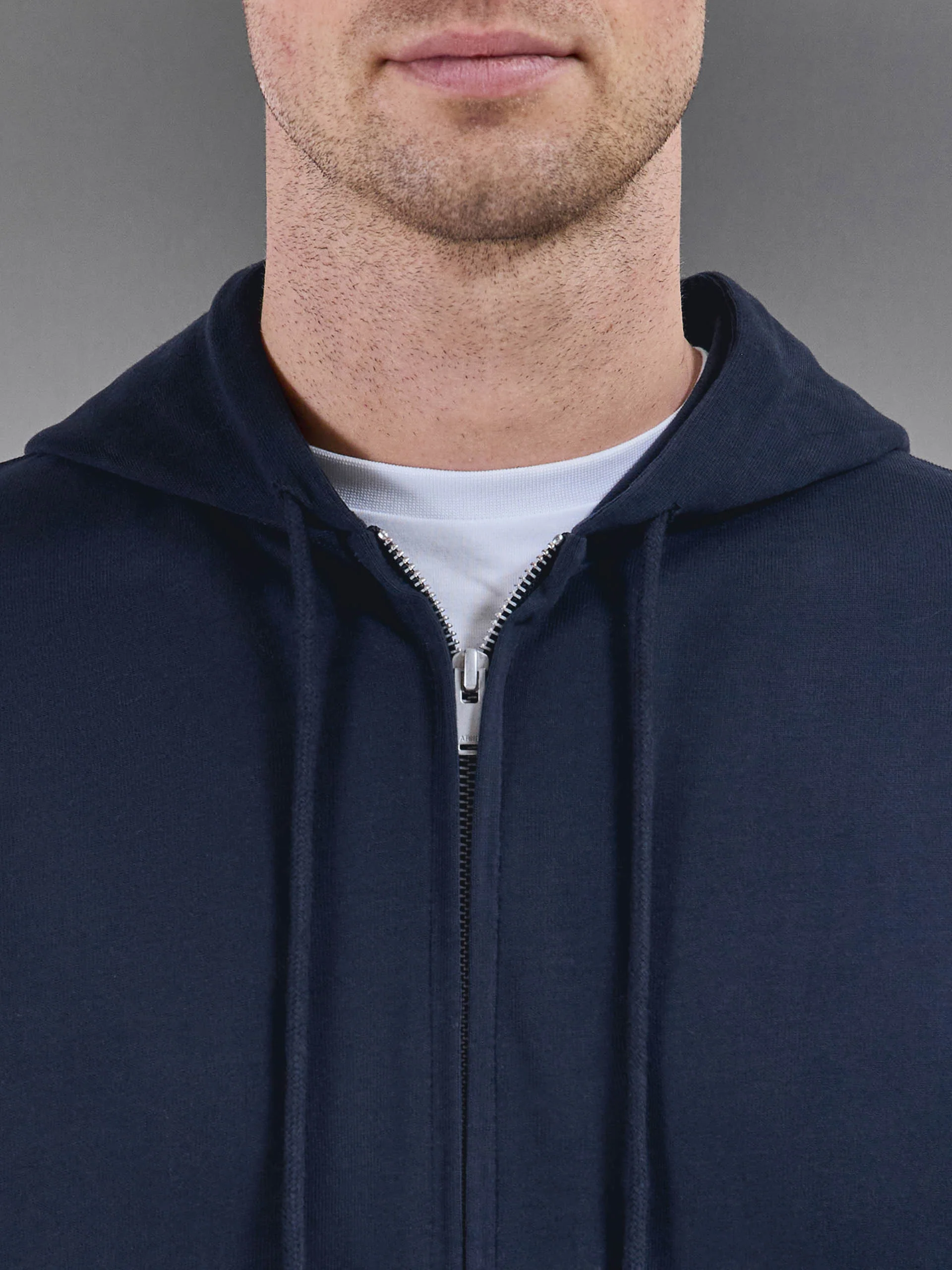 Brushed Relaxed Hoodie in Navy - Image 5