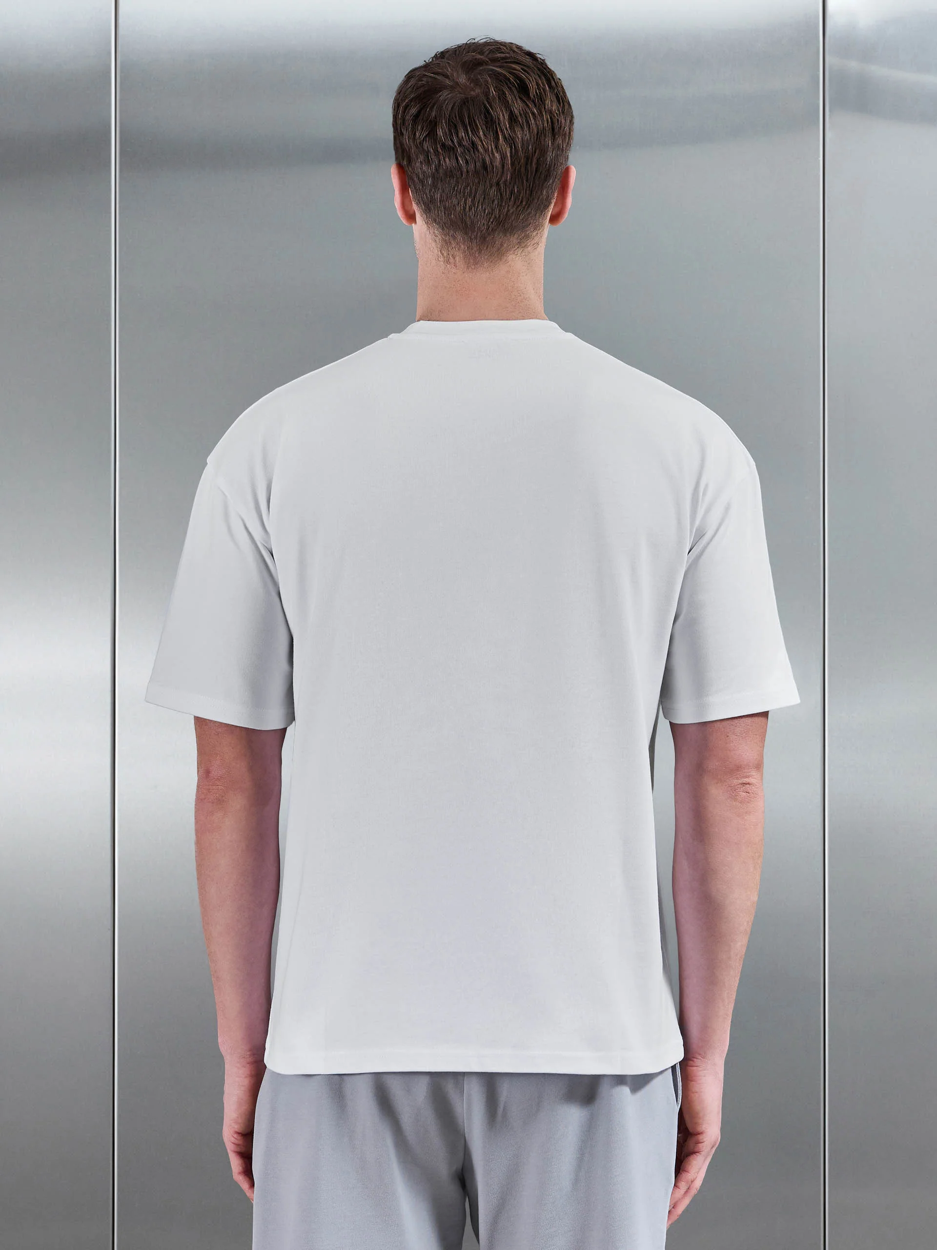 Brushed Relaxed T-Shirt in White - Image 3