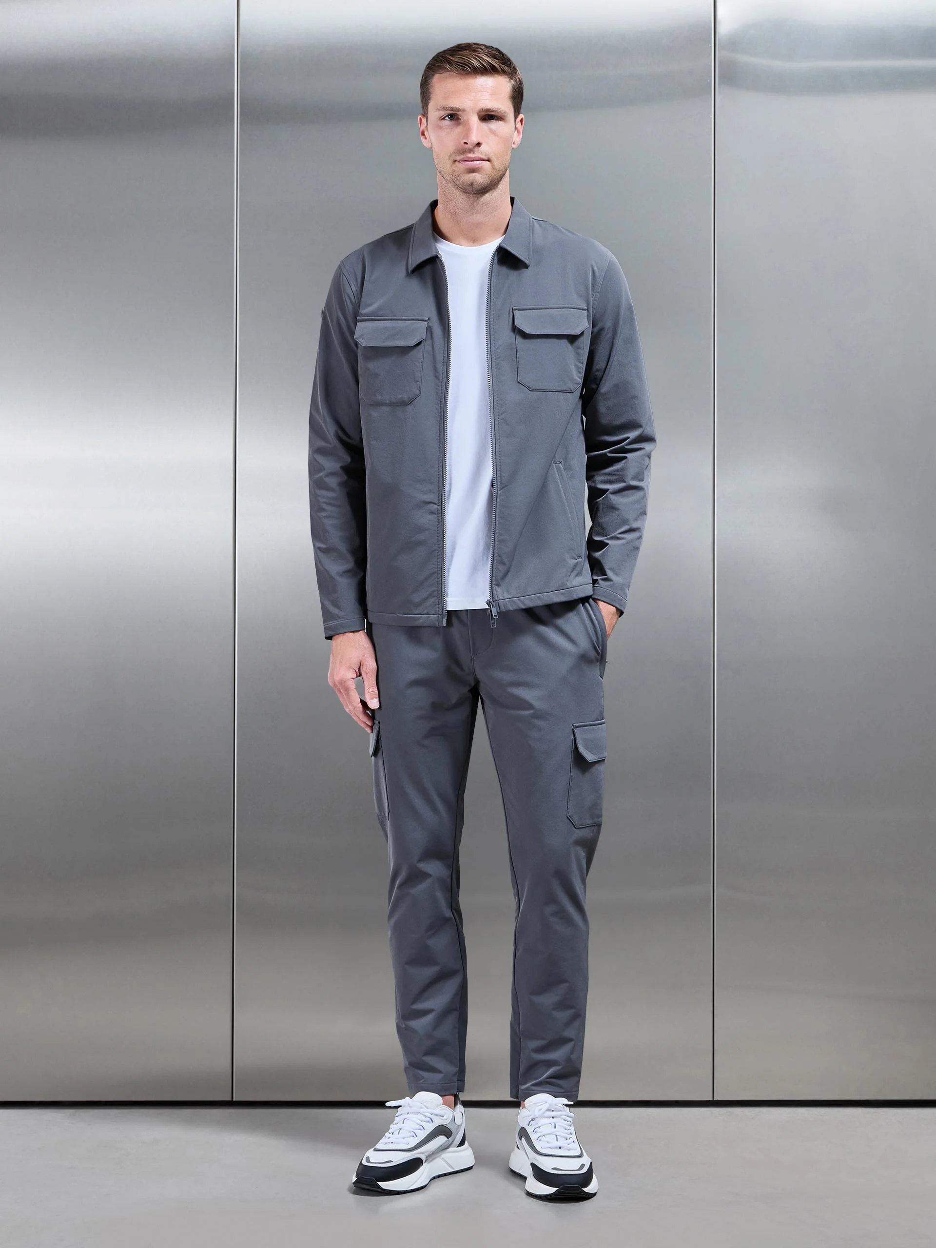 Cargo Jacket in Grey - Image 2