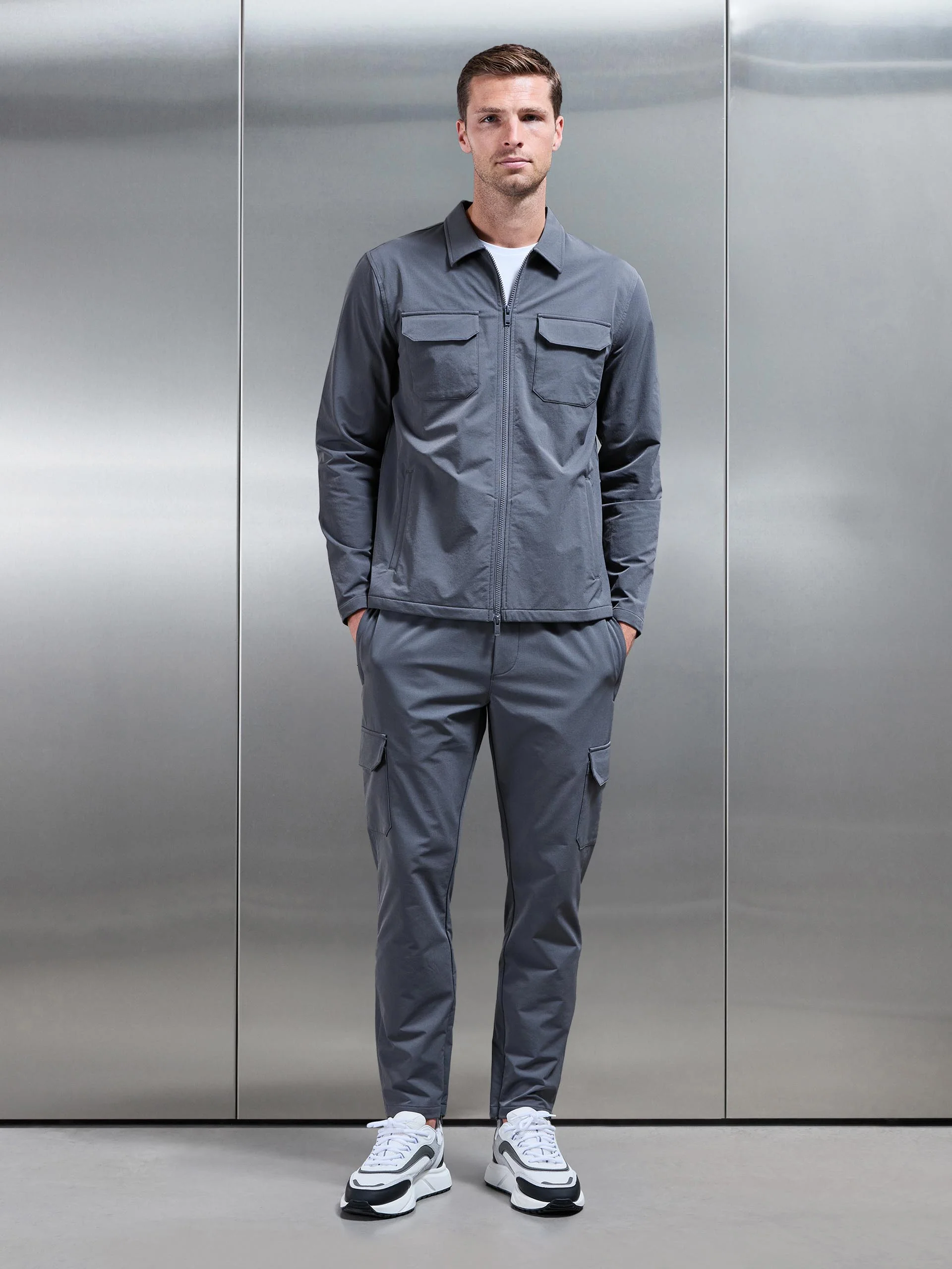 Cargo Jacket in Grey - Image 3