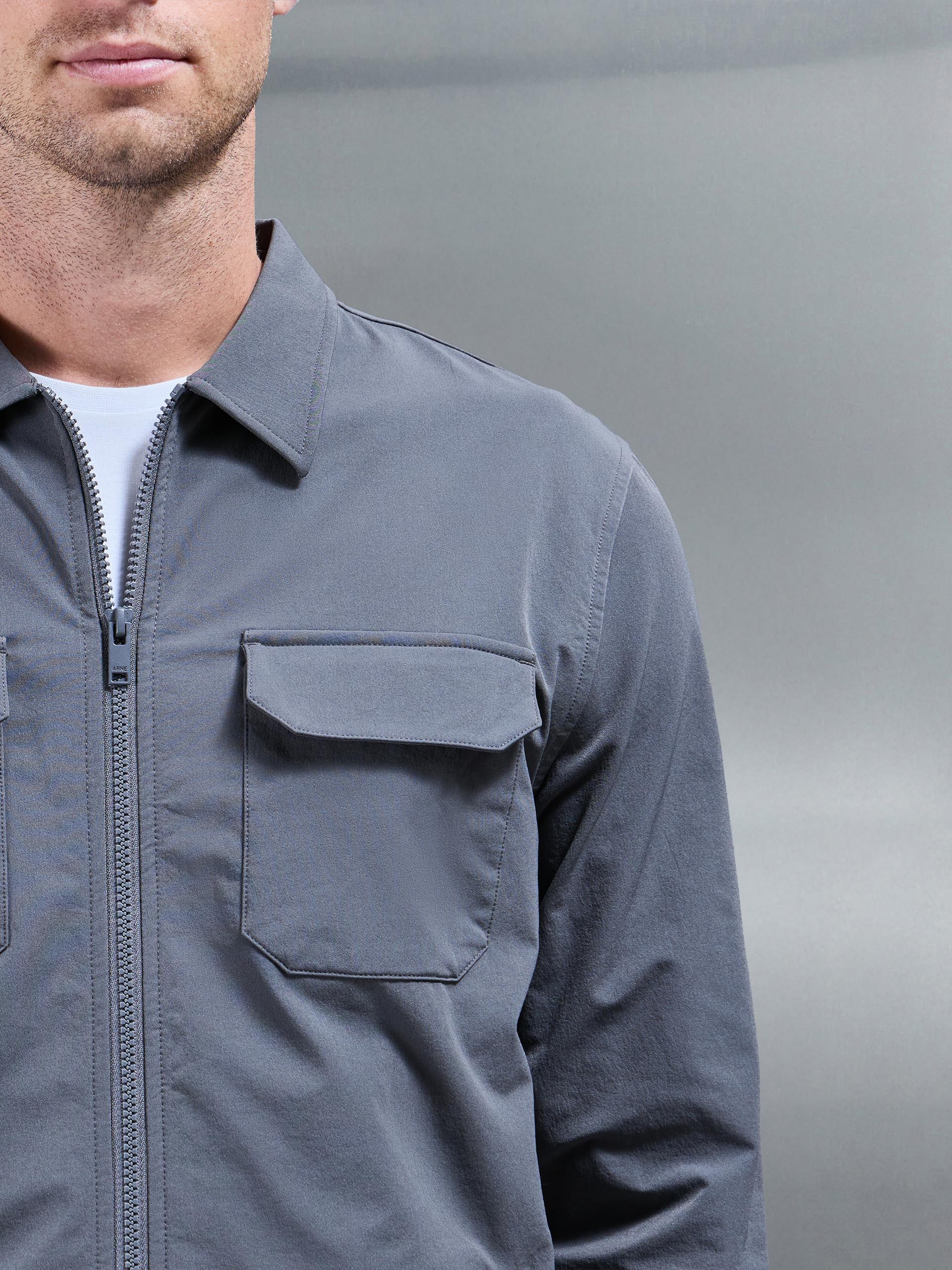 Cargo Jacket in Grey - Image 6