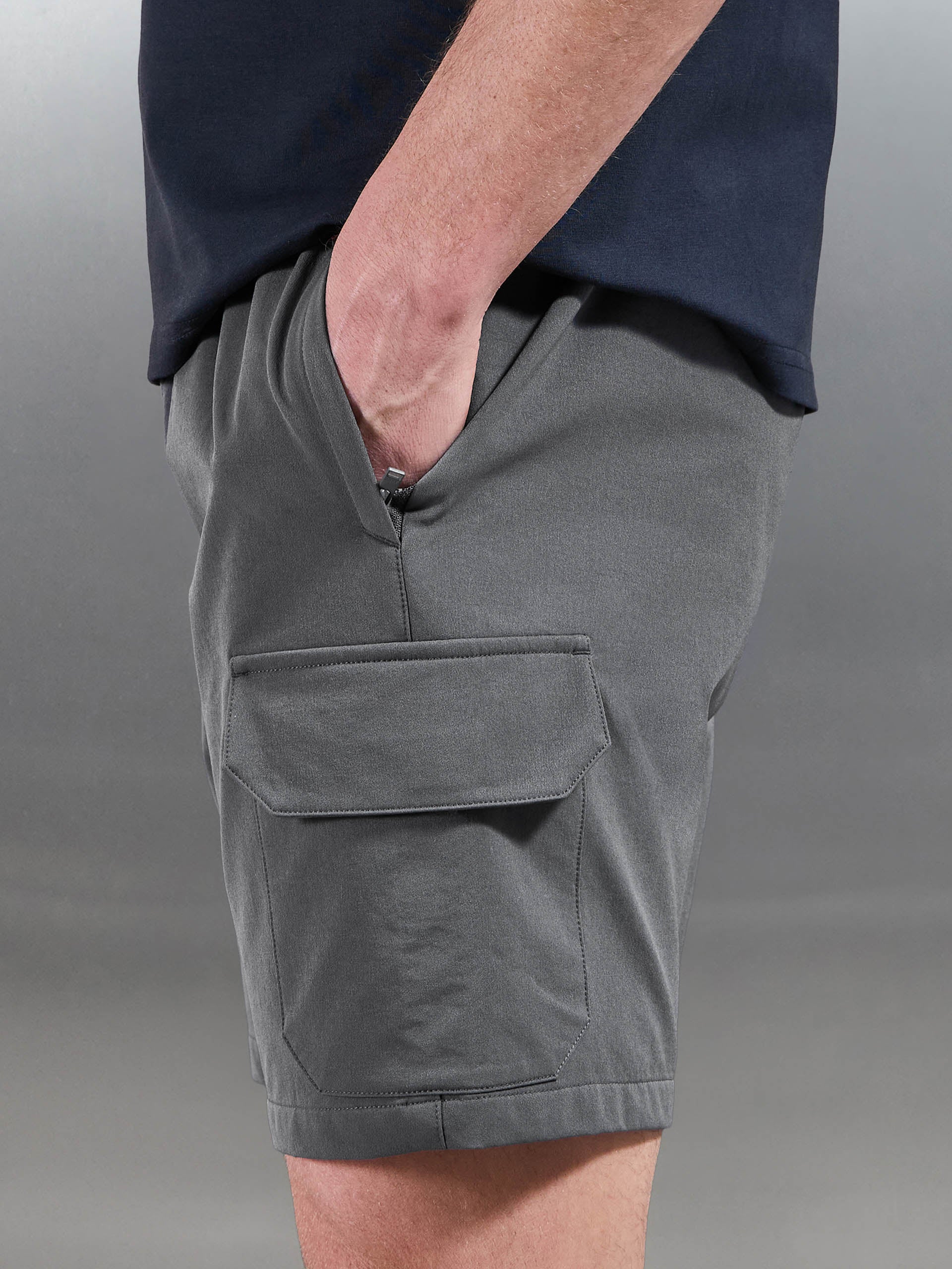 Cargo Short in Grey - Image 6