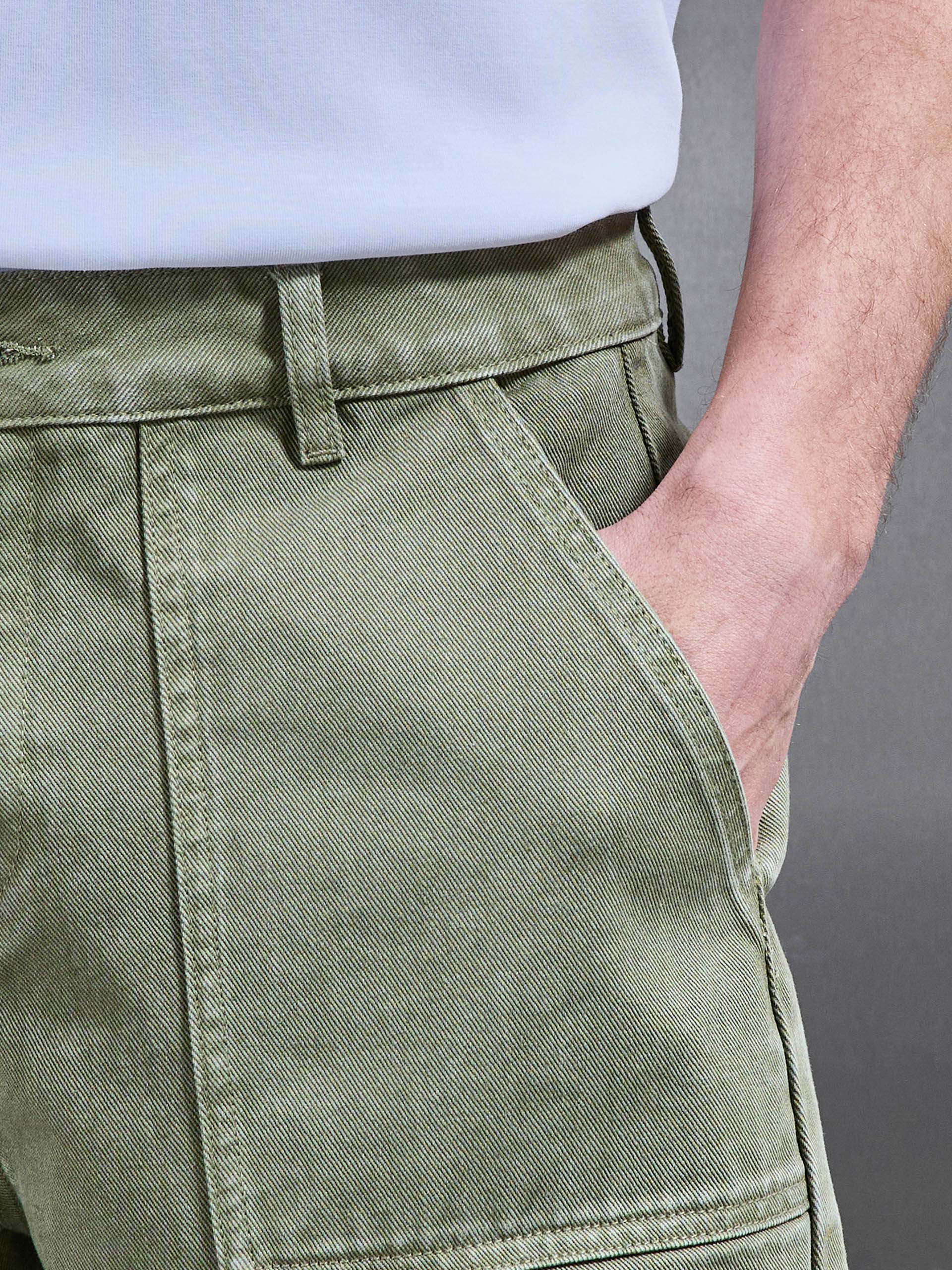 Carpenter Short in Olive - Image 5