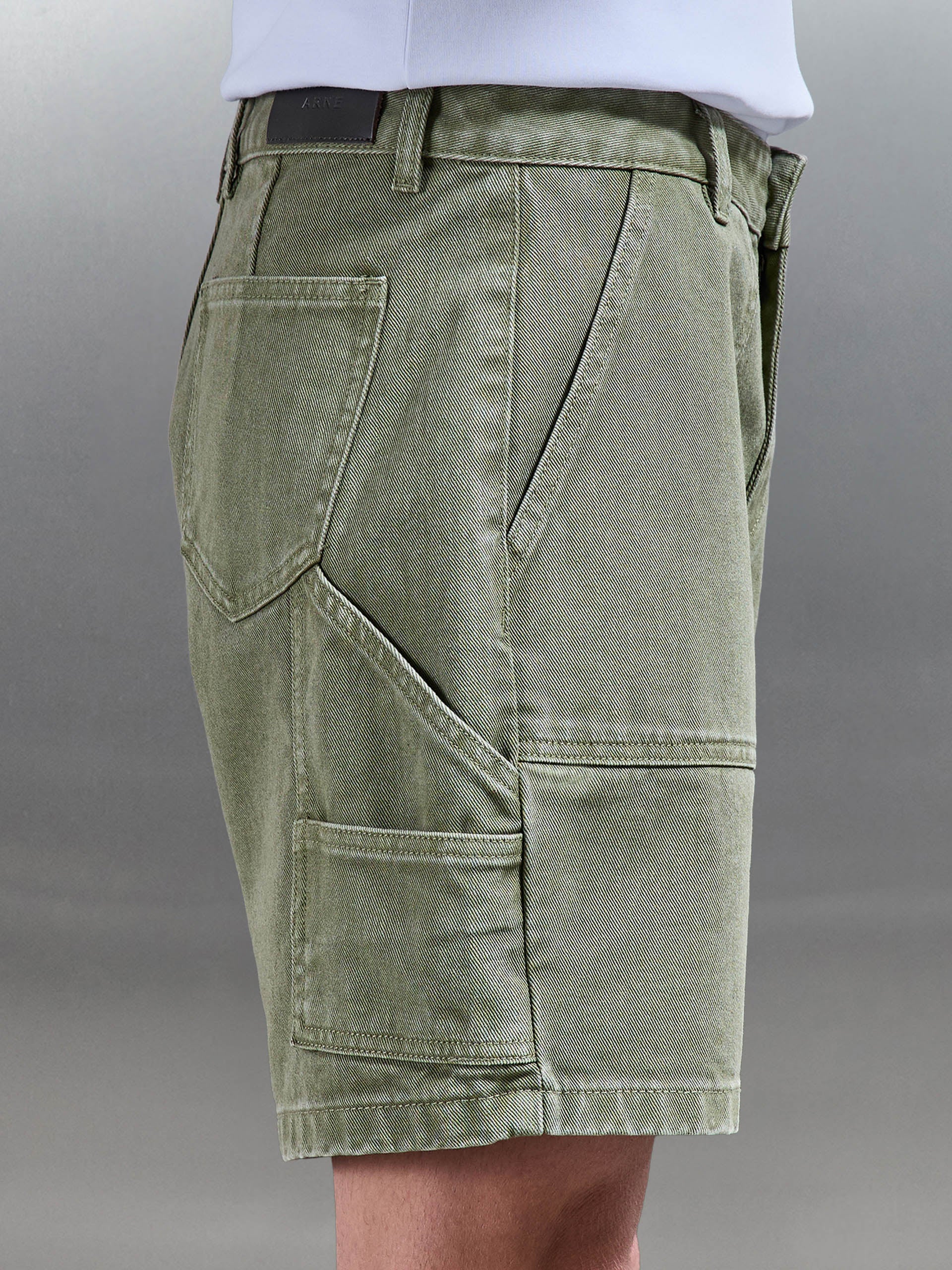Carpenter Short in Olive - Image 6