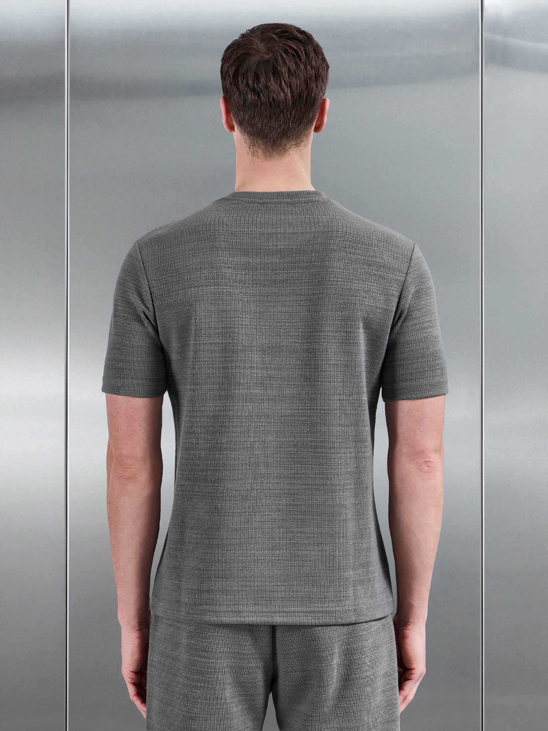 Cavour Textured T-Shirt in Grey - Image 3