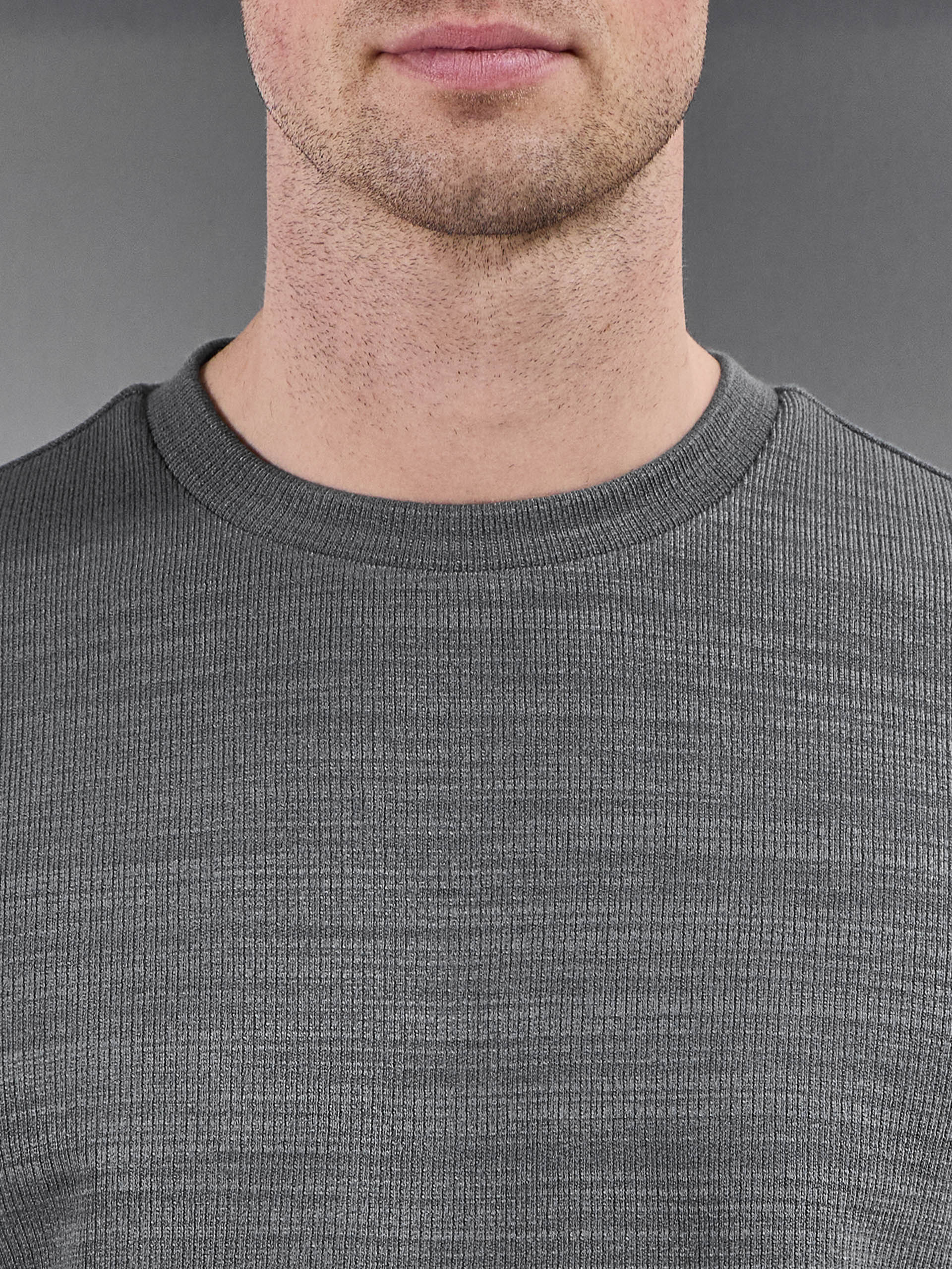 Cavour Textured T-Shirt in Grey - Image 4