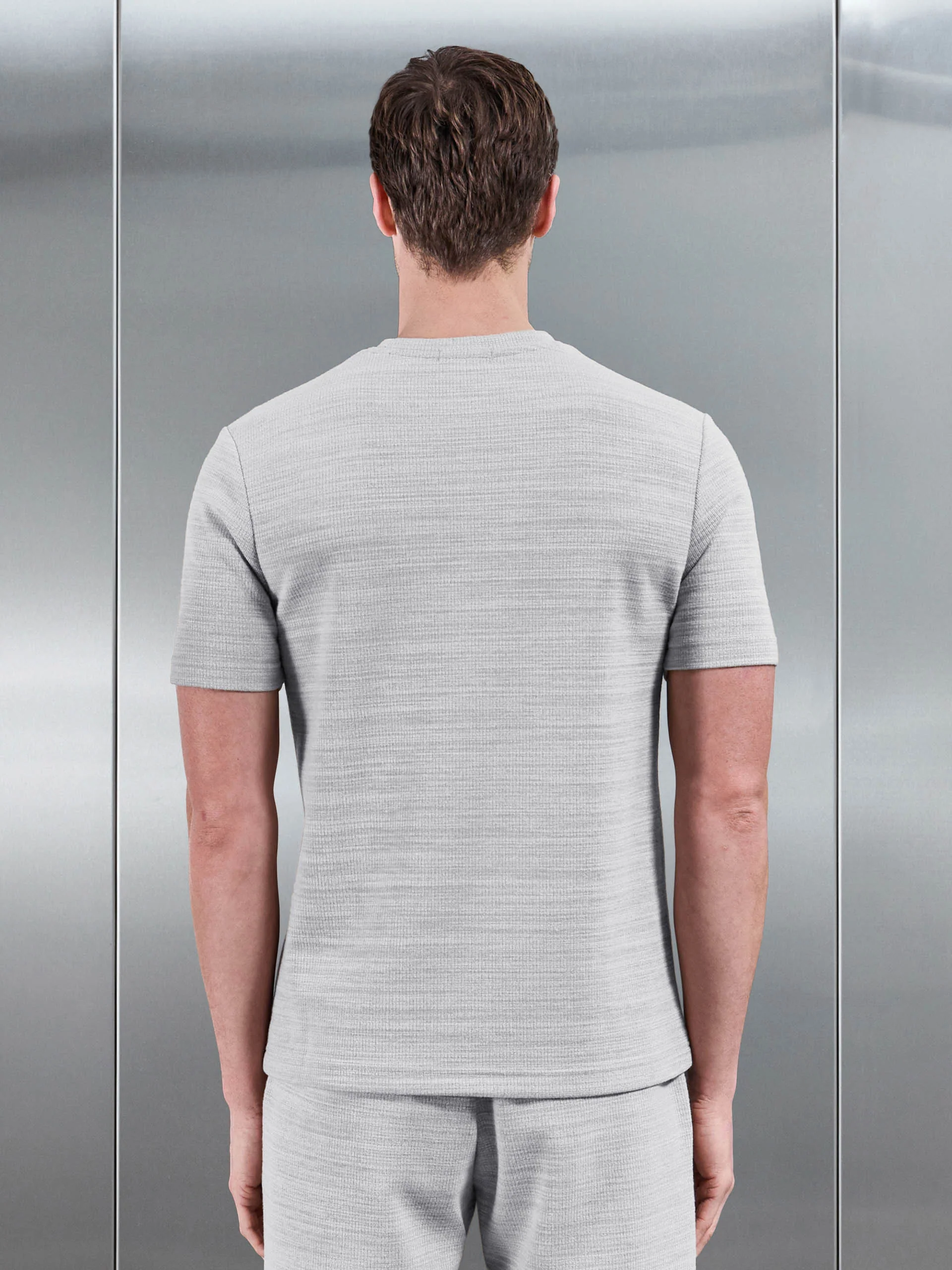 Cavour Textured T-Shirt in Stone - Image 4