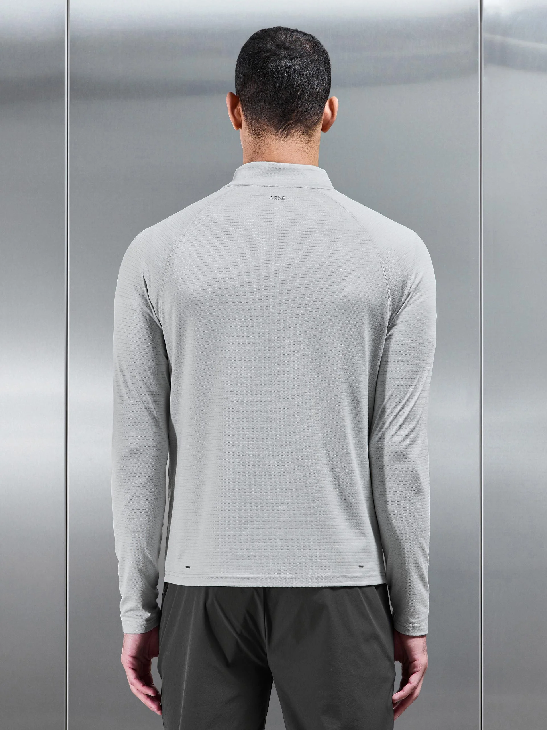 Condition Half Zip in Mid Grey - Image 5