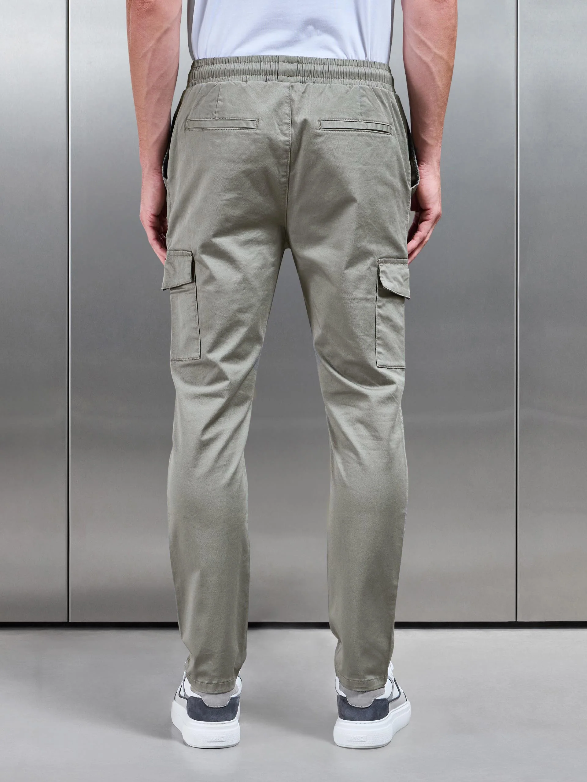 Cotton Cargo Pant in Olive - Image 5