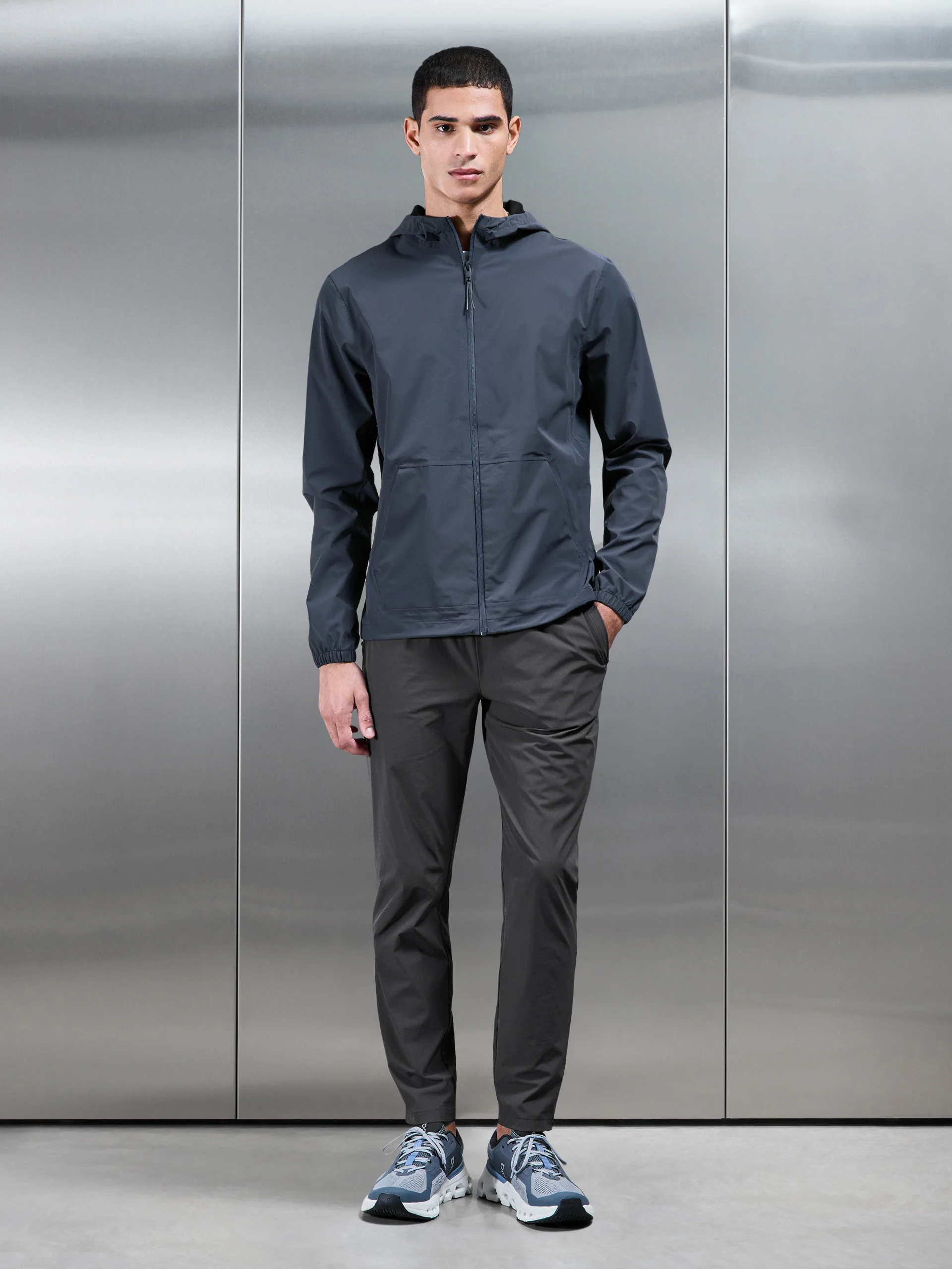 Element Waterproof Windbreaker in Slate Blue - Image 4