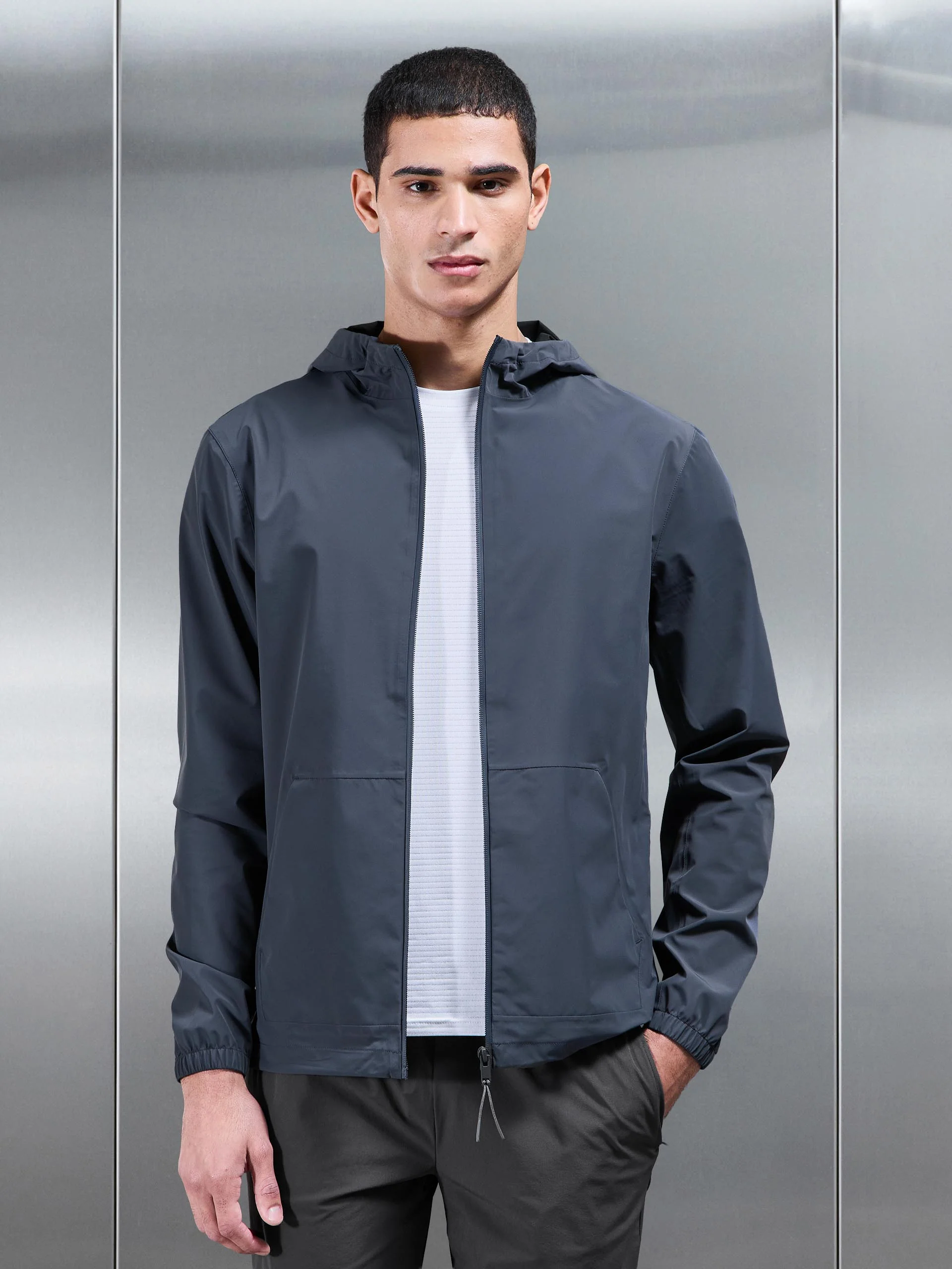 Element Waterproof Windbreaker in Slate Blue - Image 9