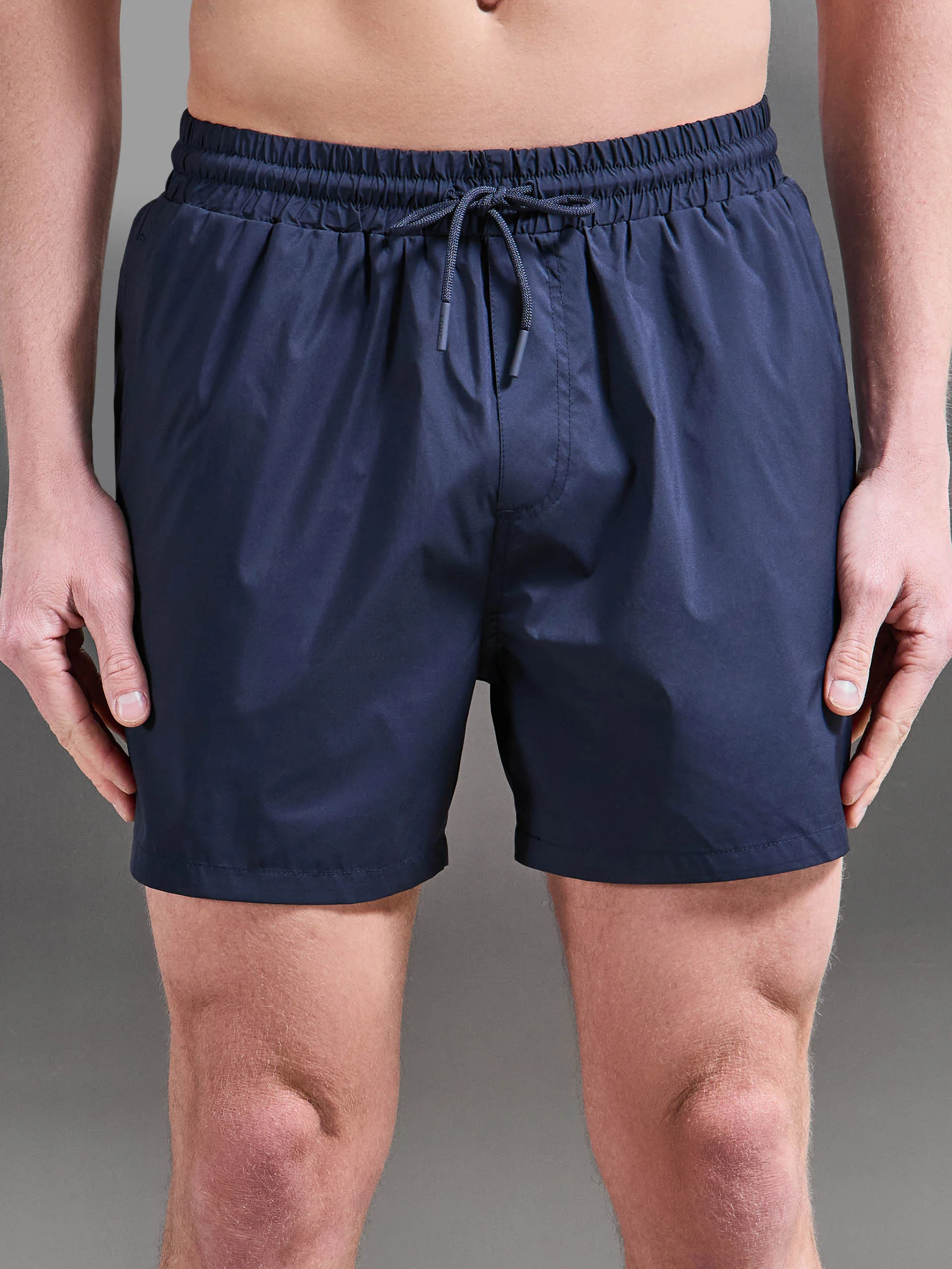 Essential Drawstring Shell Swim Short in Navy - Image 4
