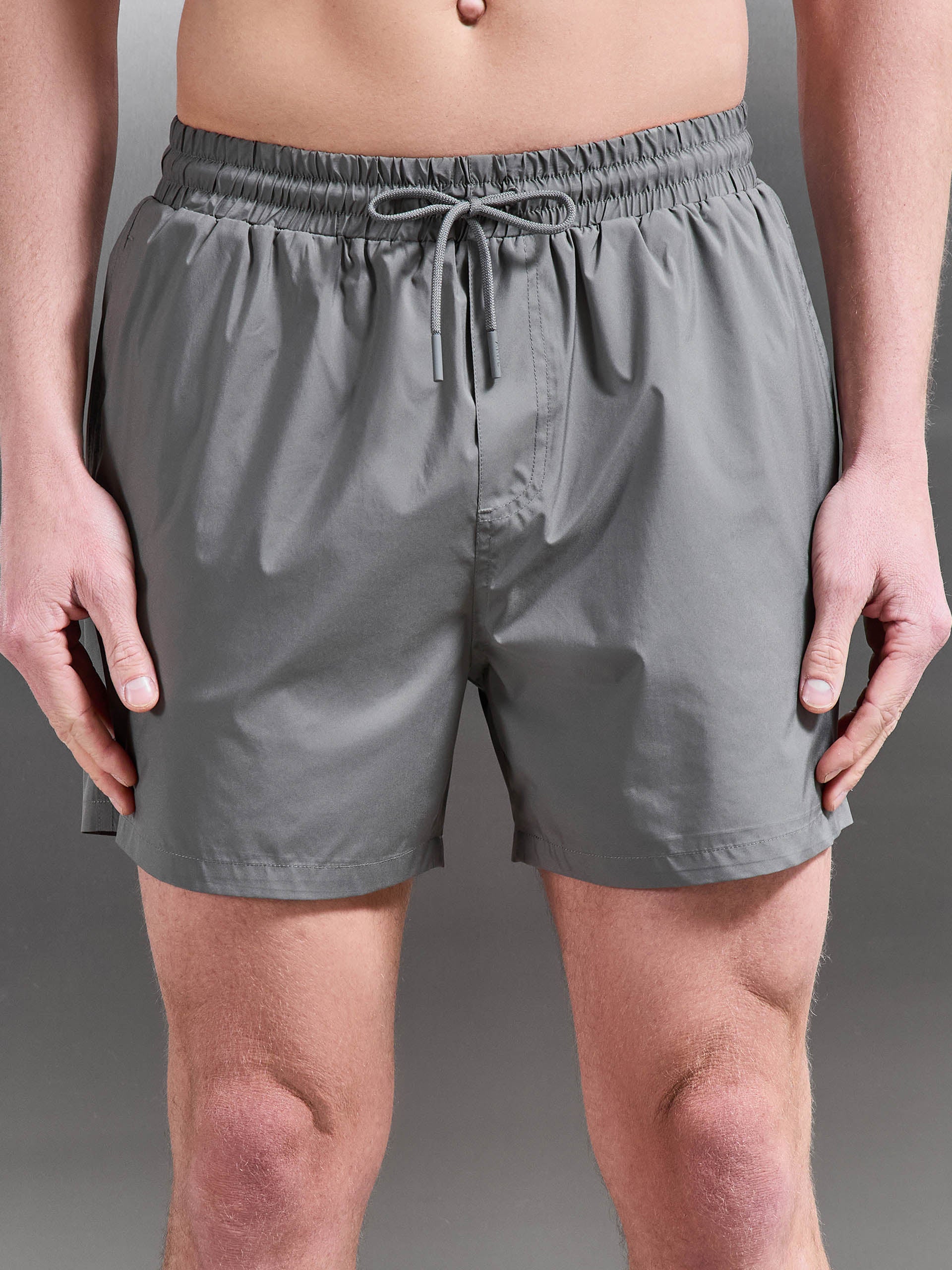 Essential Drawstring Shell Swim Short in Sage - Image 4