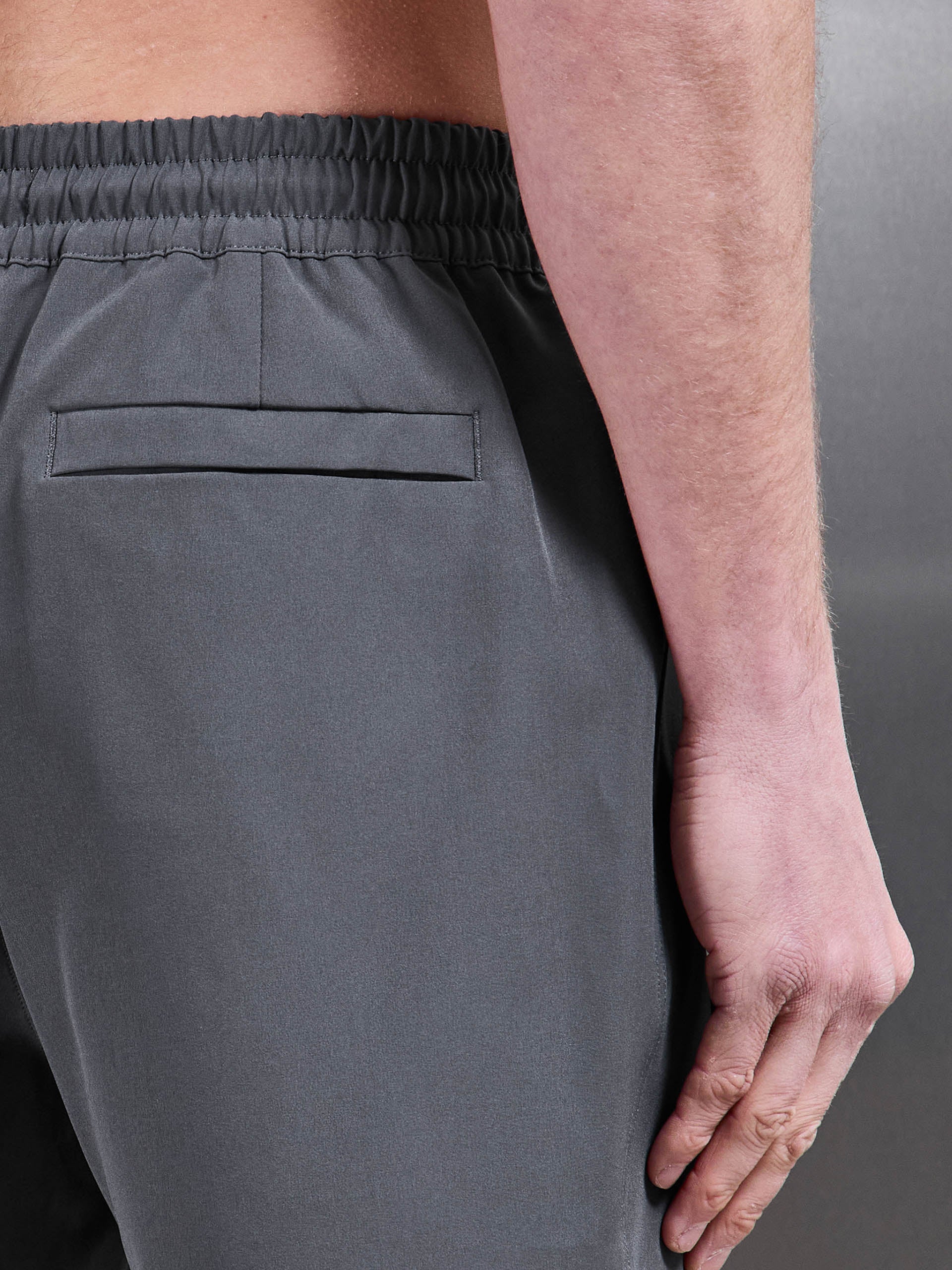 Essential Drawstring Swim Short in Grey - Image 6