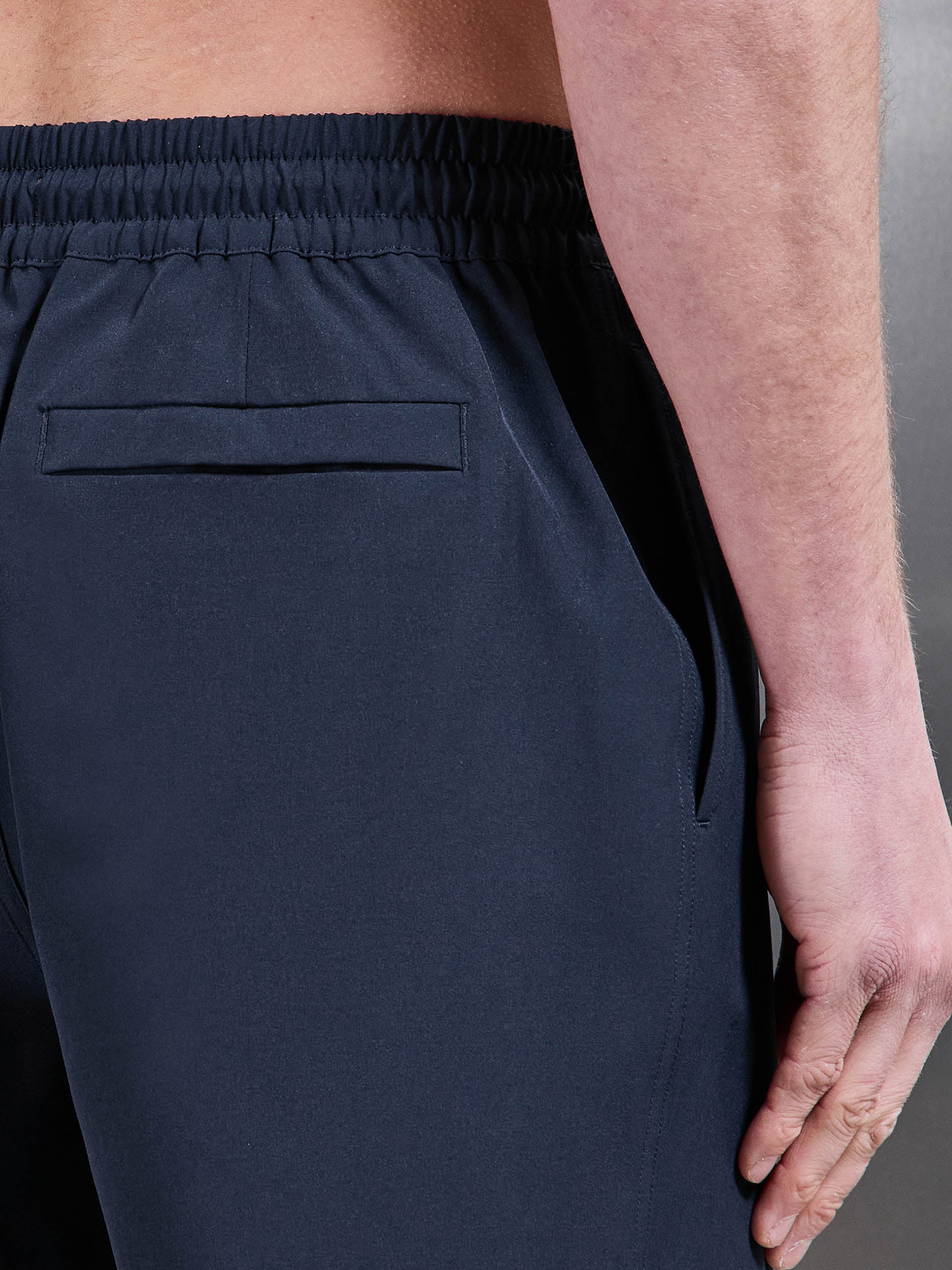 Essential Drawstring Swim Short in Navy - Image 6