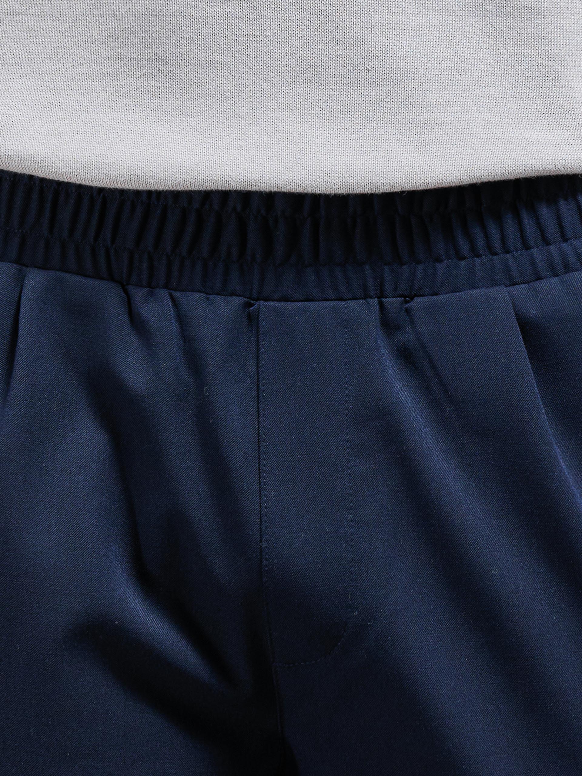 Essential Drawstring Tailored Short in Navy - Image 4