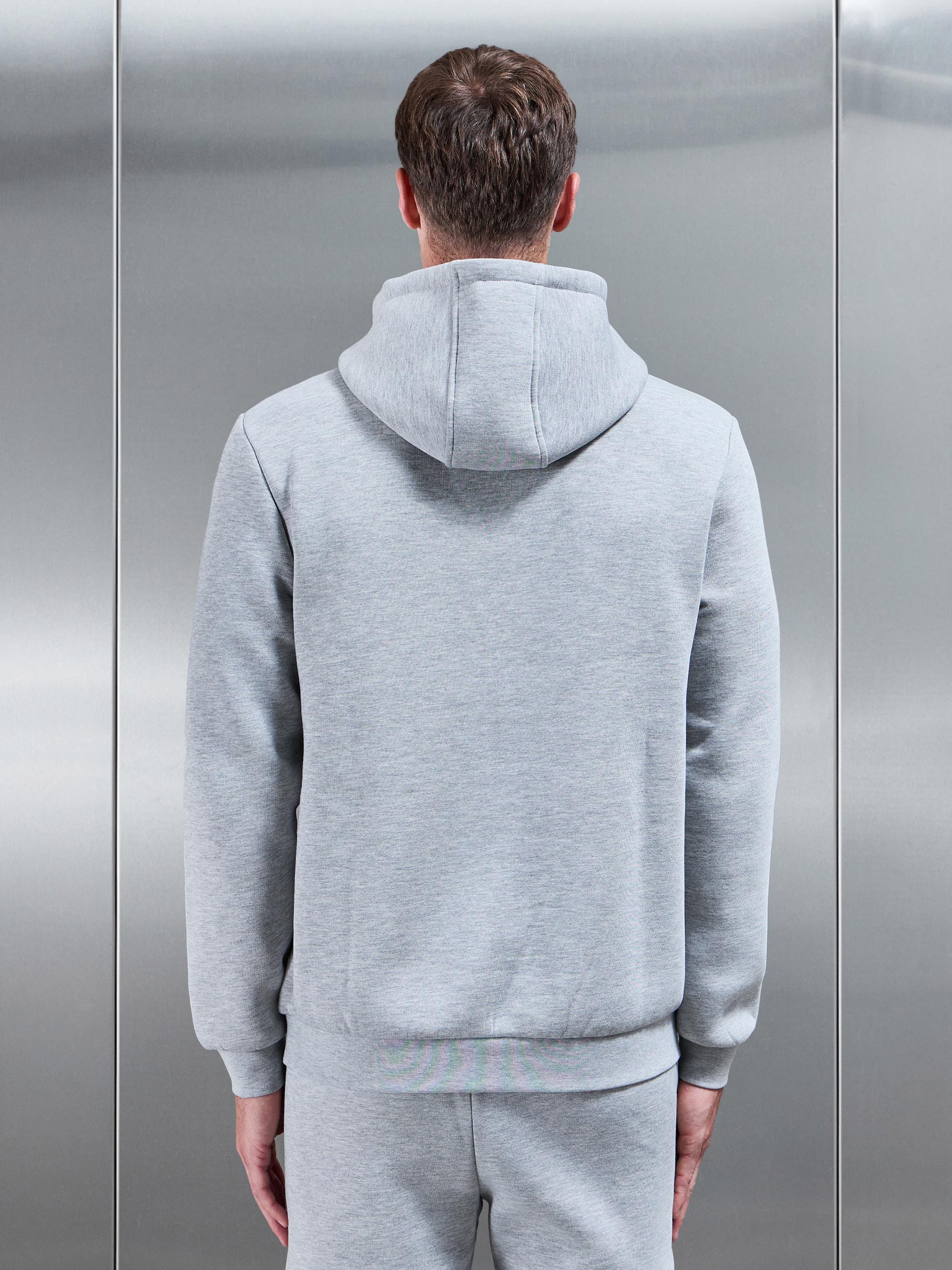 Essential Hoodie in Marl Grey - Image 5
