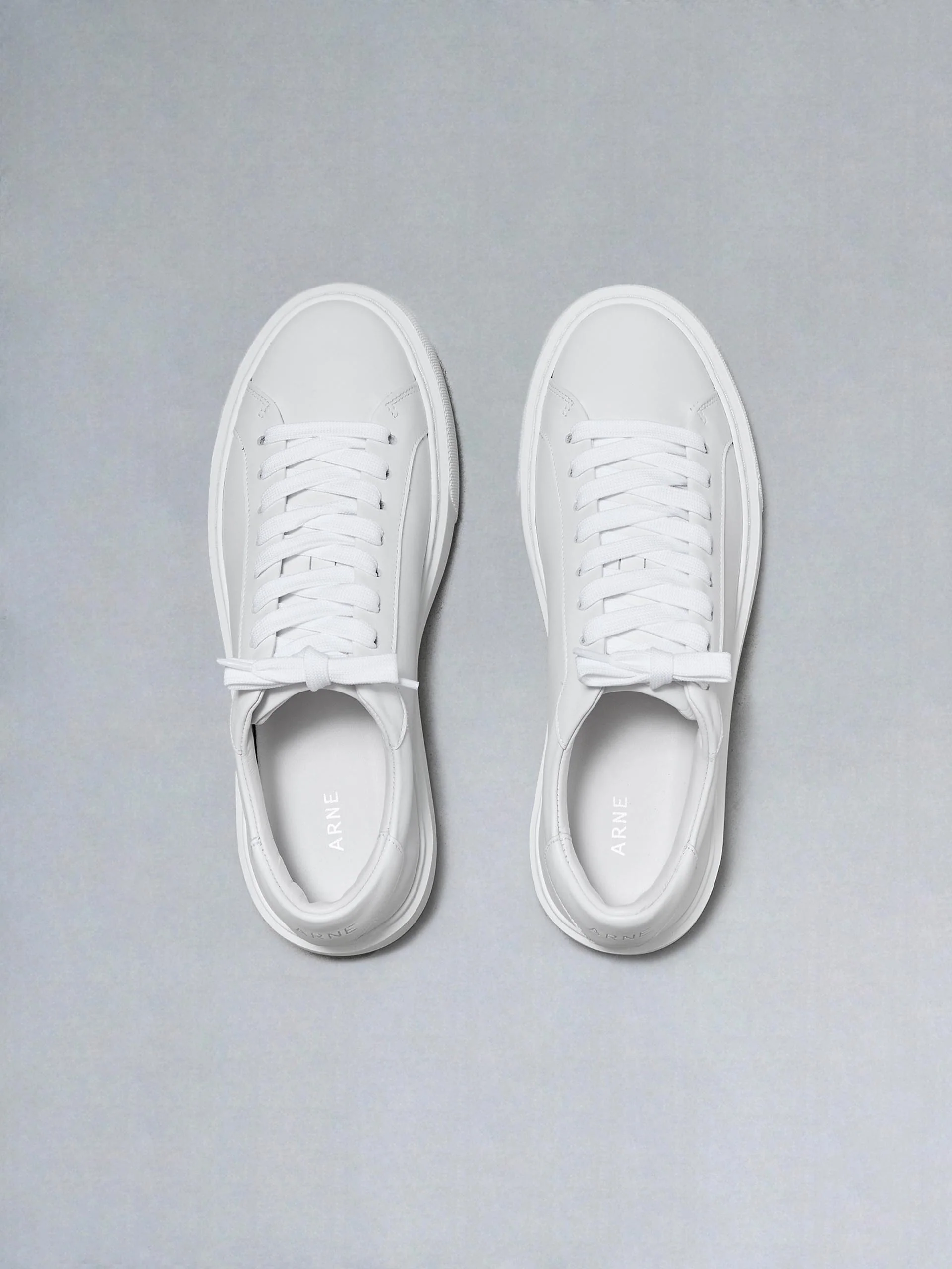 Essential Leather Trainer in White - Image 5