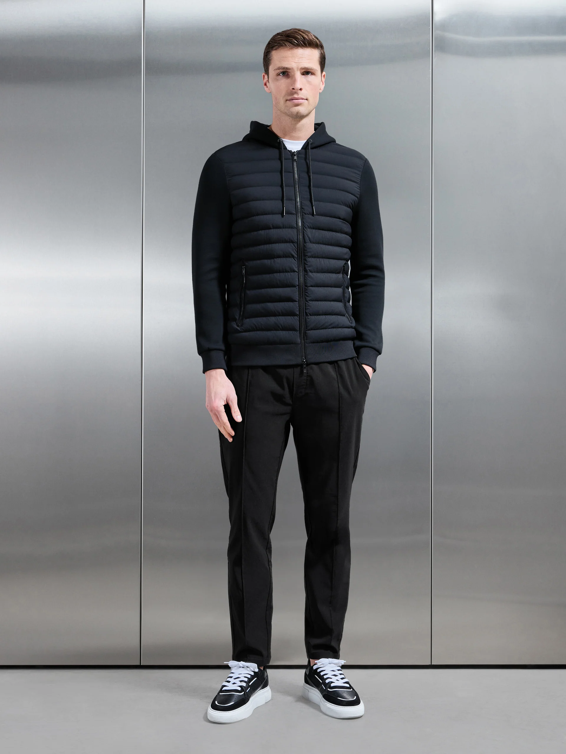 Essential Nylon Trouser in Black - Image 2