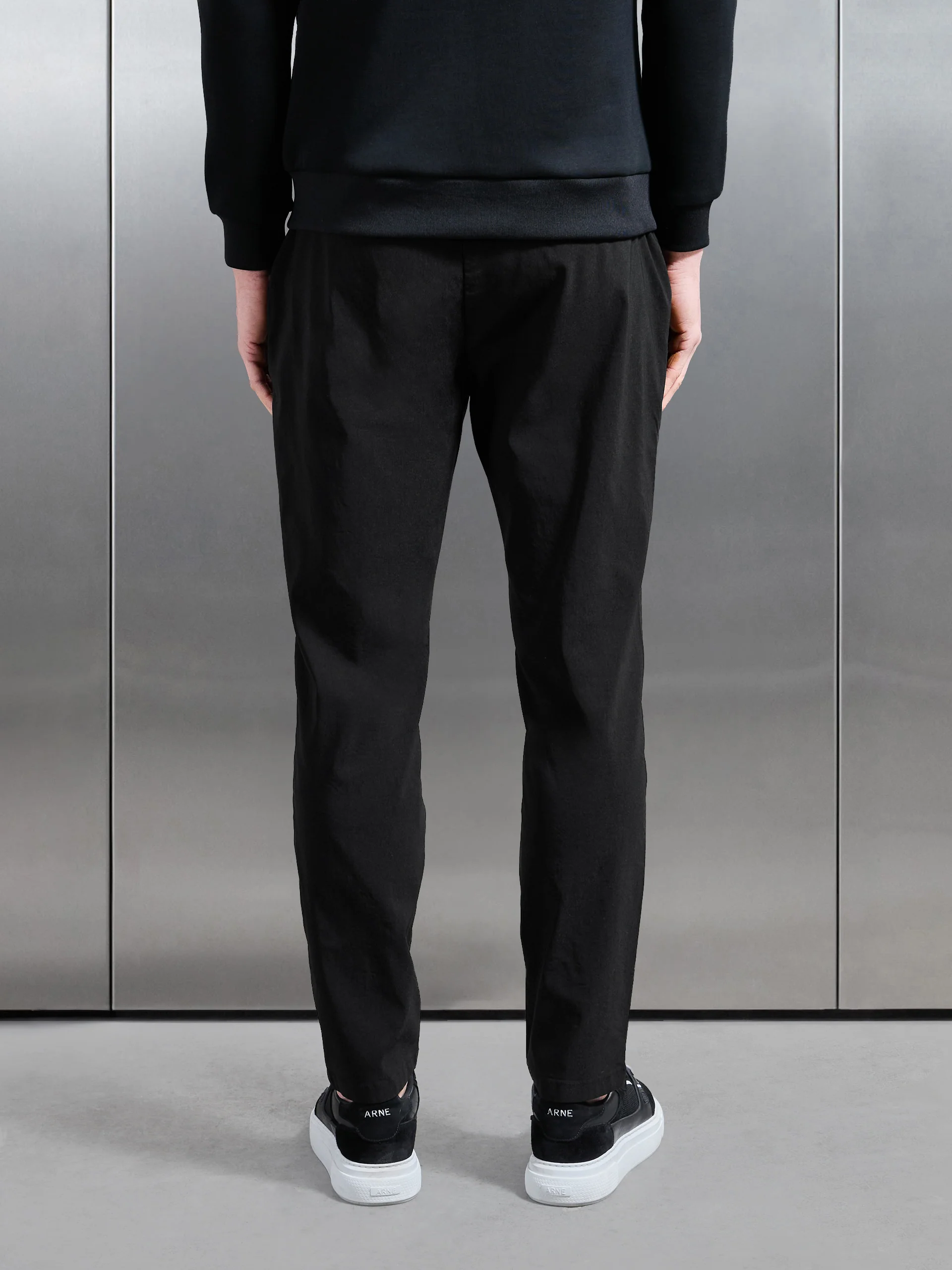 Essential Nylon Trouser in Black - Image 3