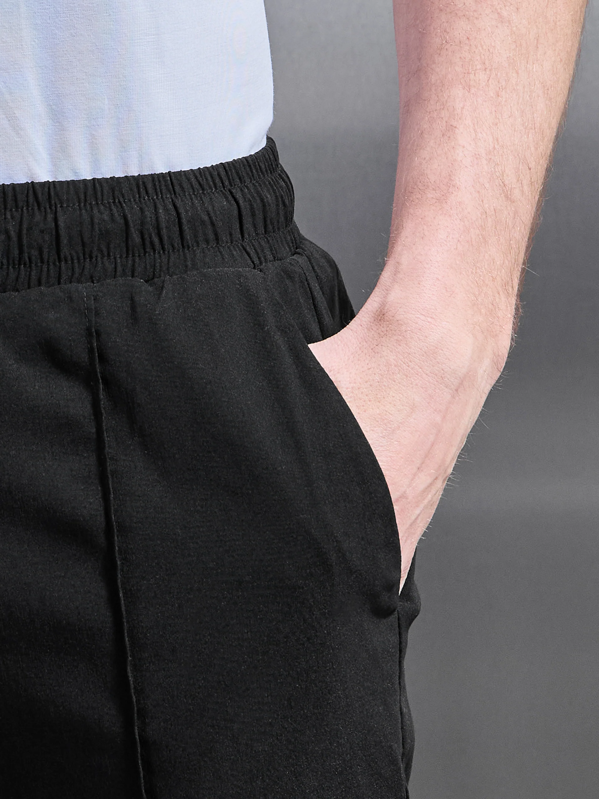 Essential Nylon Trouser in Black - Image 5