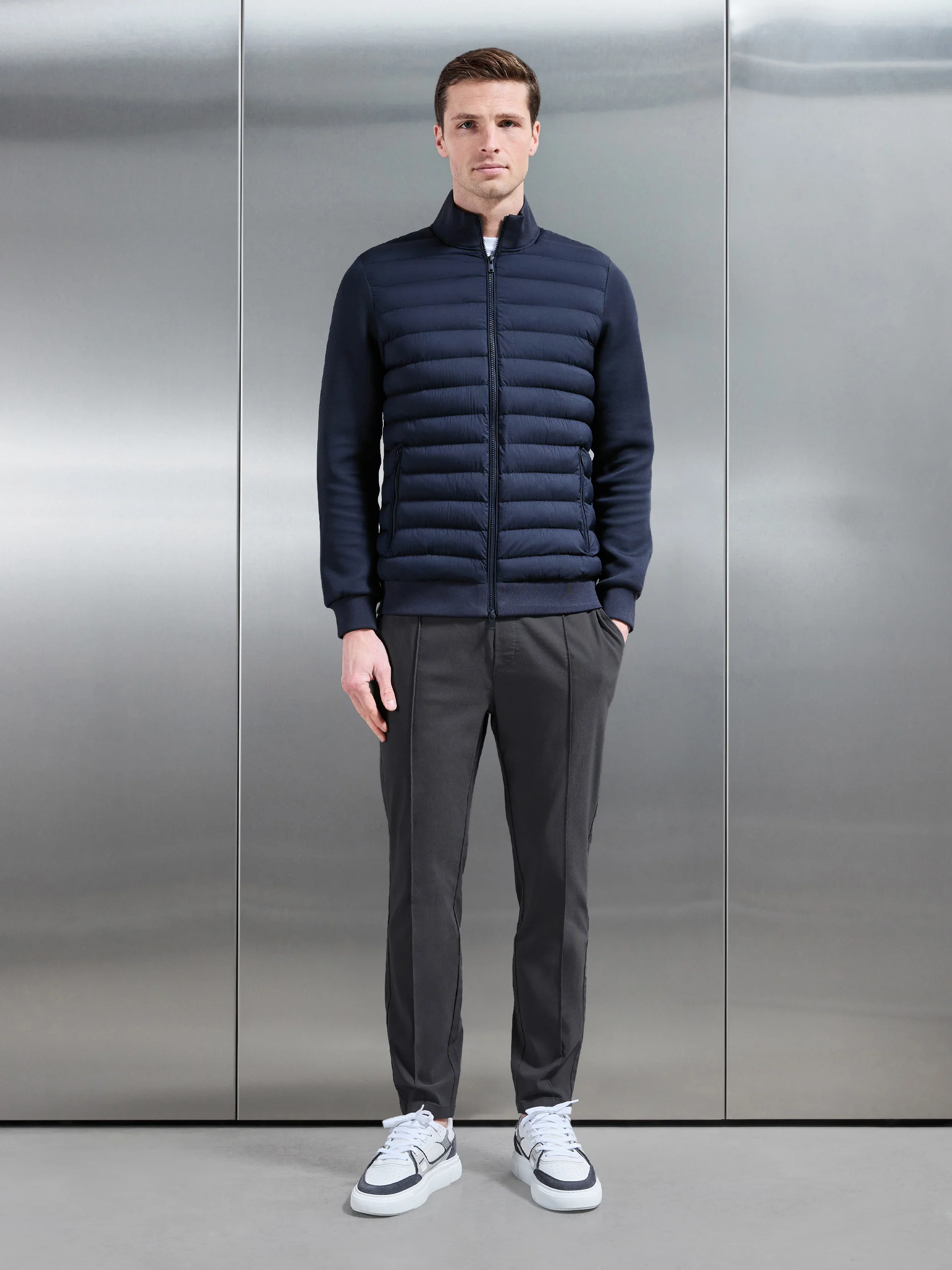 Essential Nylon Trouser in Grey - Image 2