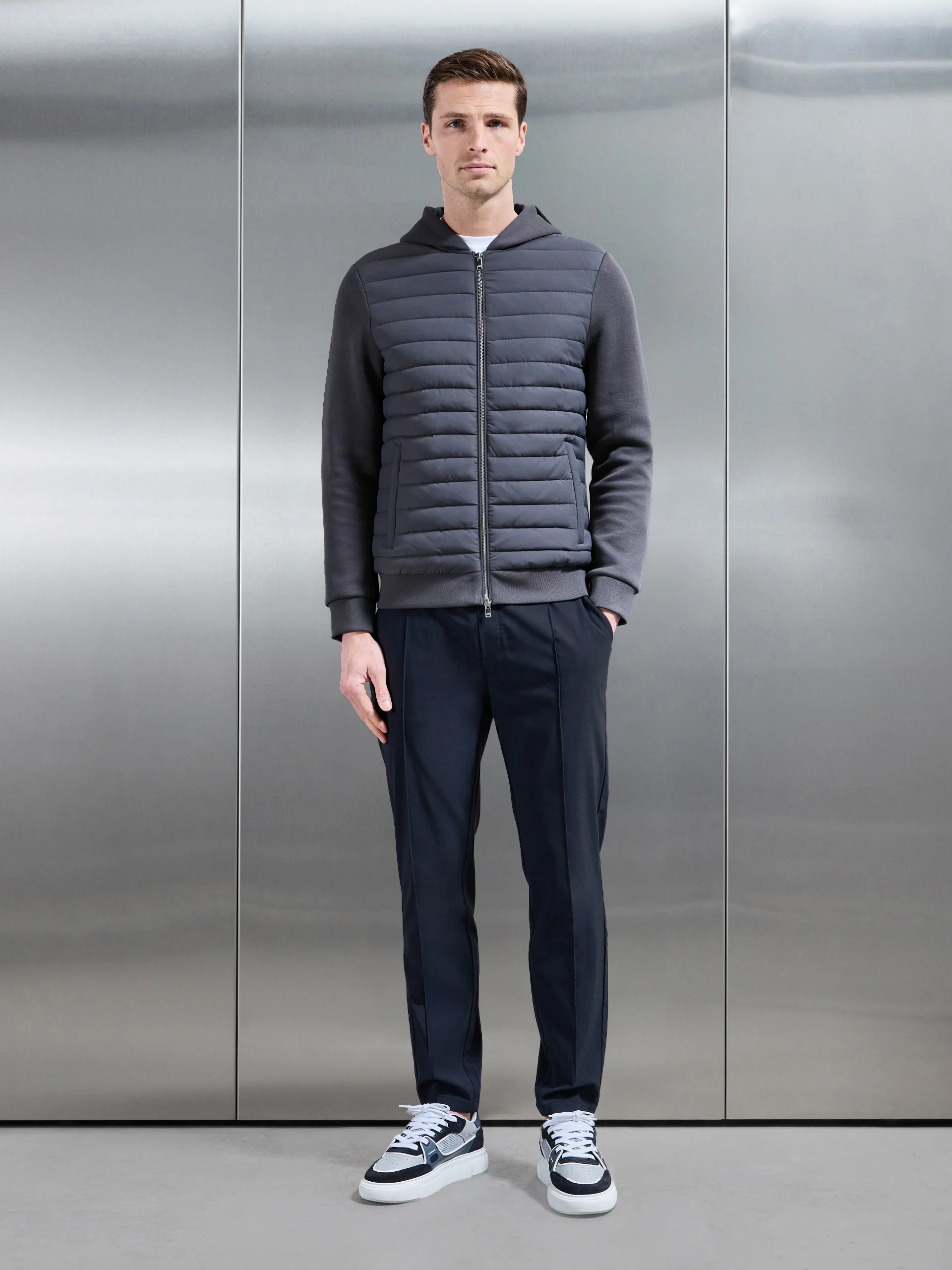 Essential Nylon Trouser in Navy - Image 2