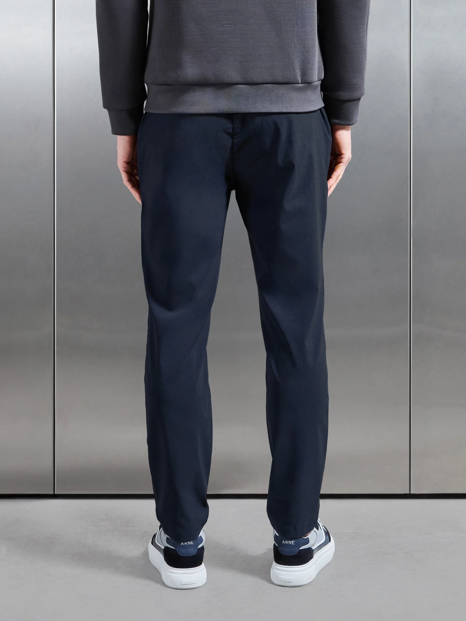 Essential Nylon Trouser in Navy - Image 3