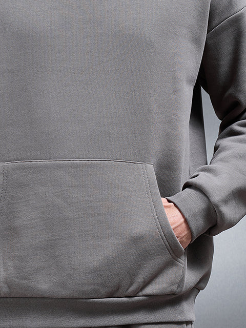 Essential Relaxed Hoodie in Grey - Image 5