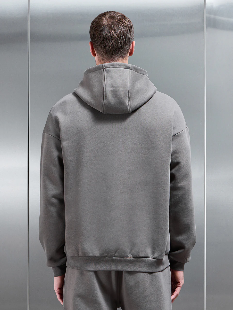 Essential Relaxed Hoodie in Grey - Image 6