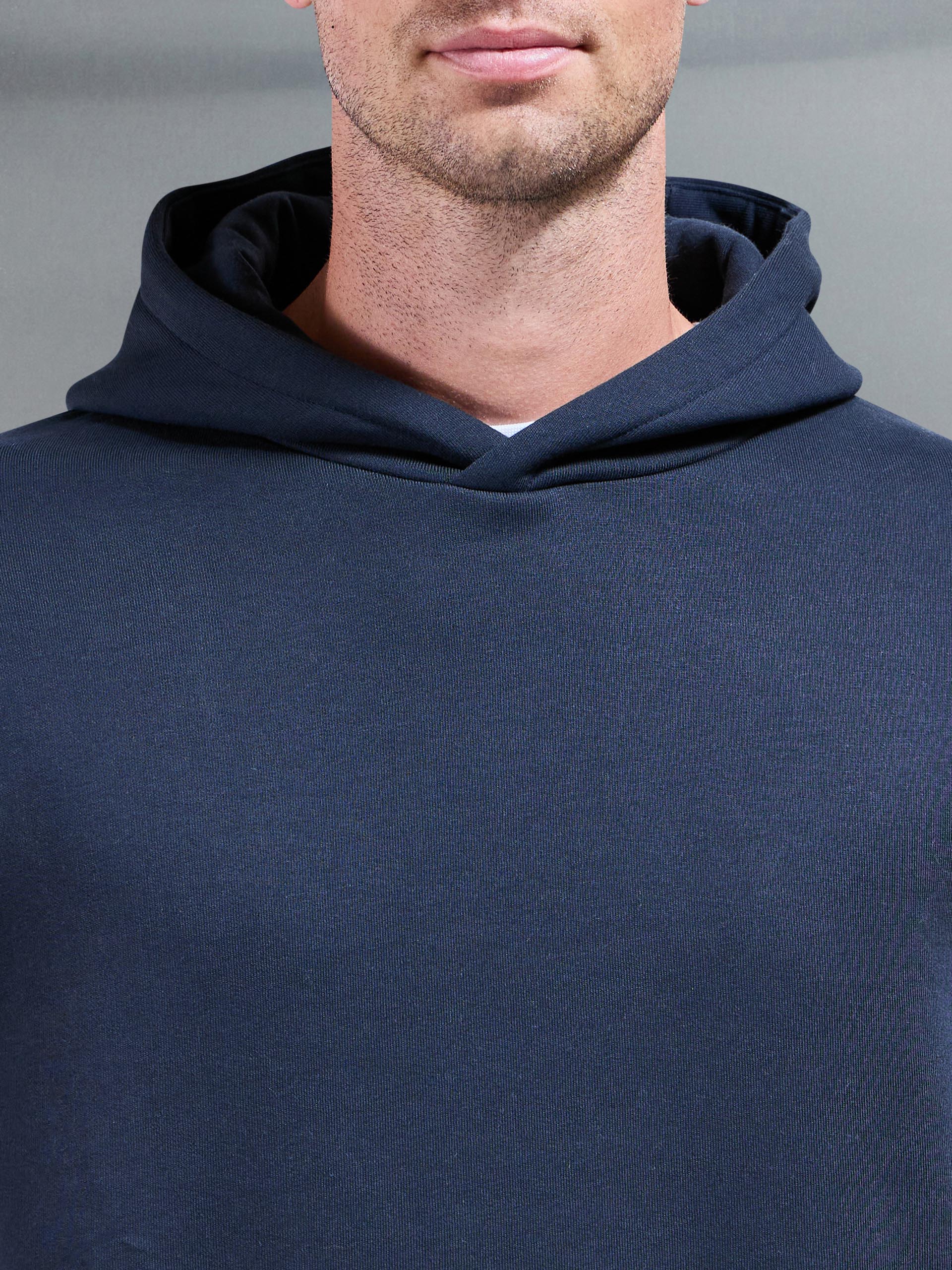 Essential Relaxed Hoodie in Navy - Image 4