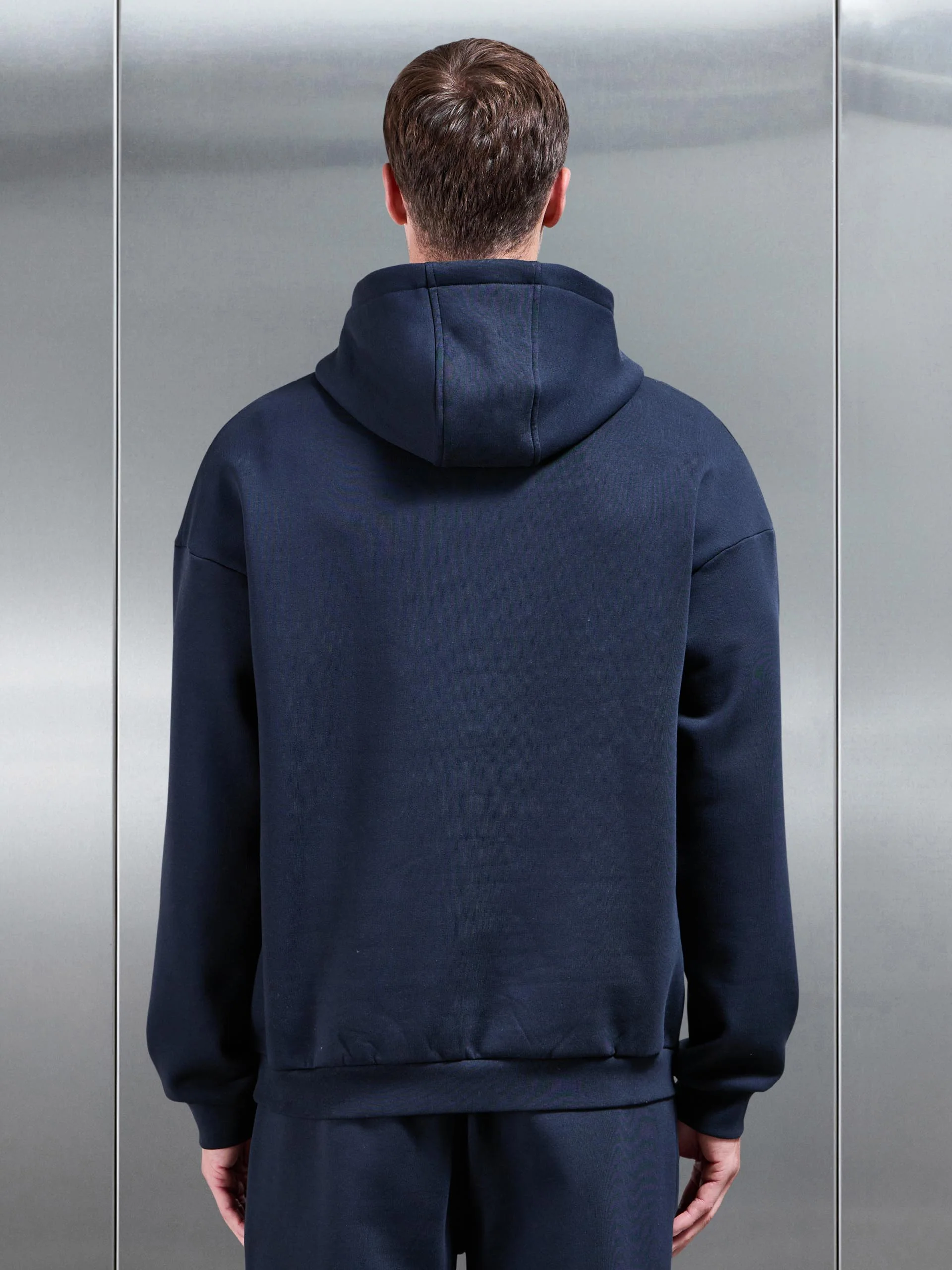 Essential Relaxed Hoodie in Navy - Image 5