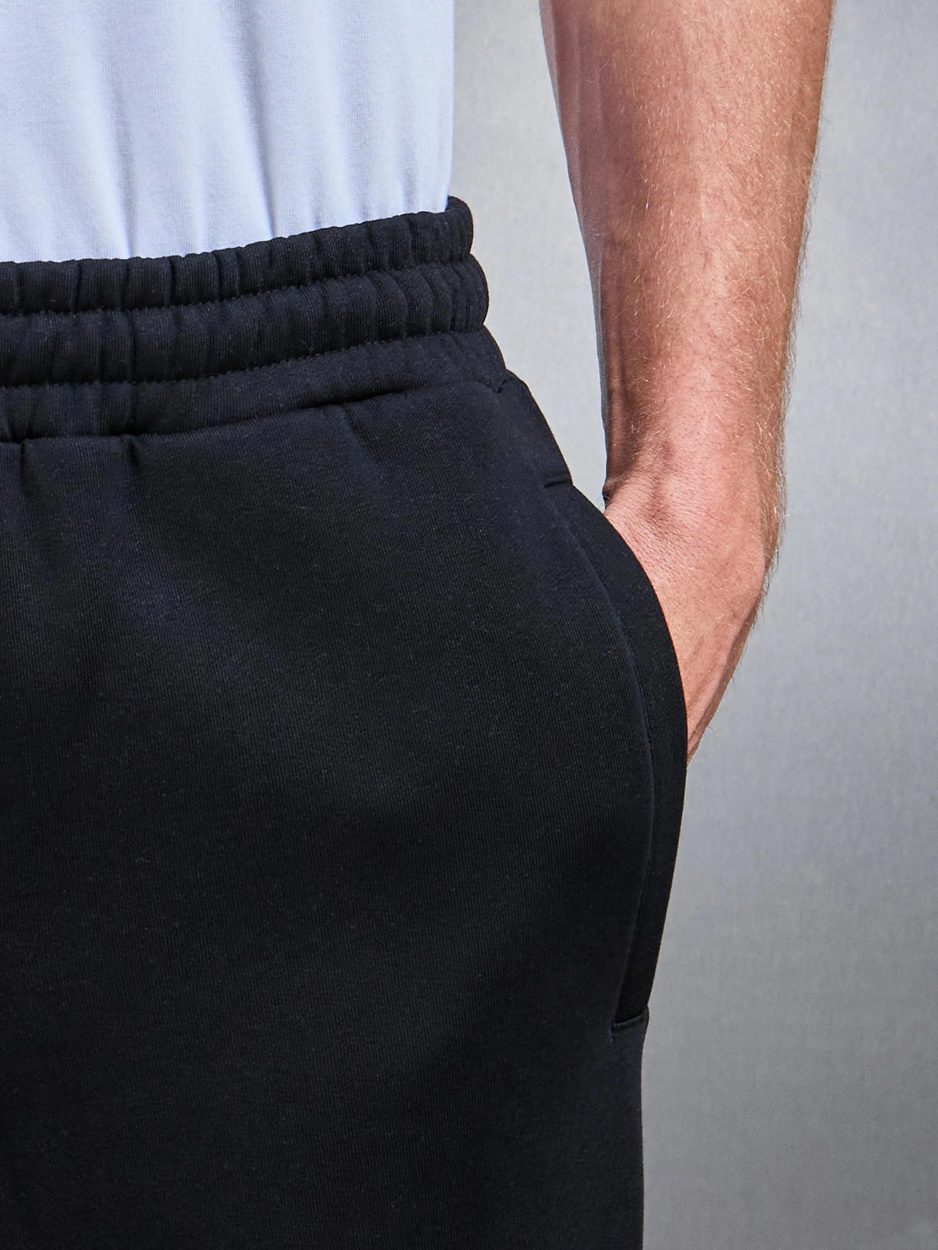 Essential Straight Leg Jogger in Black - Image 3