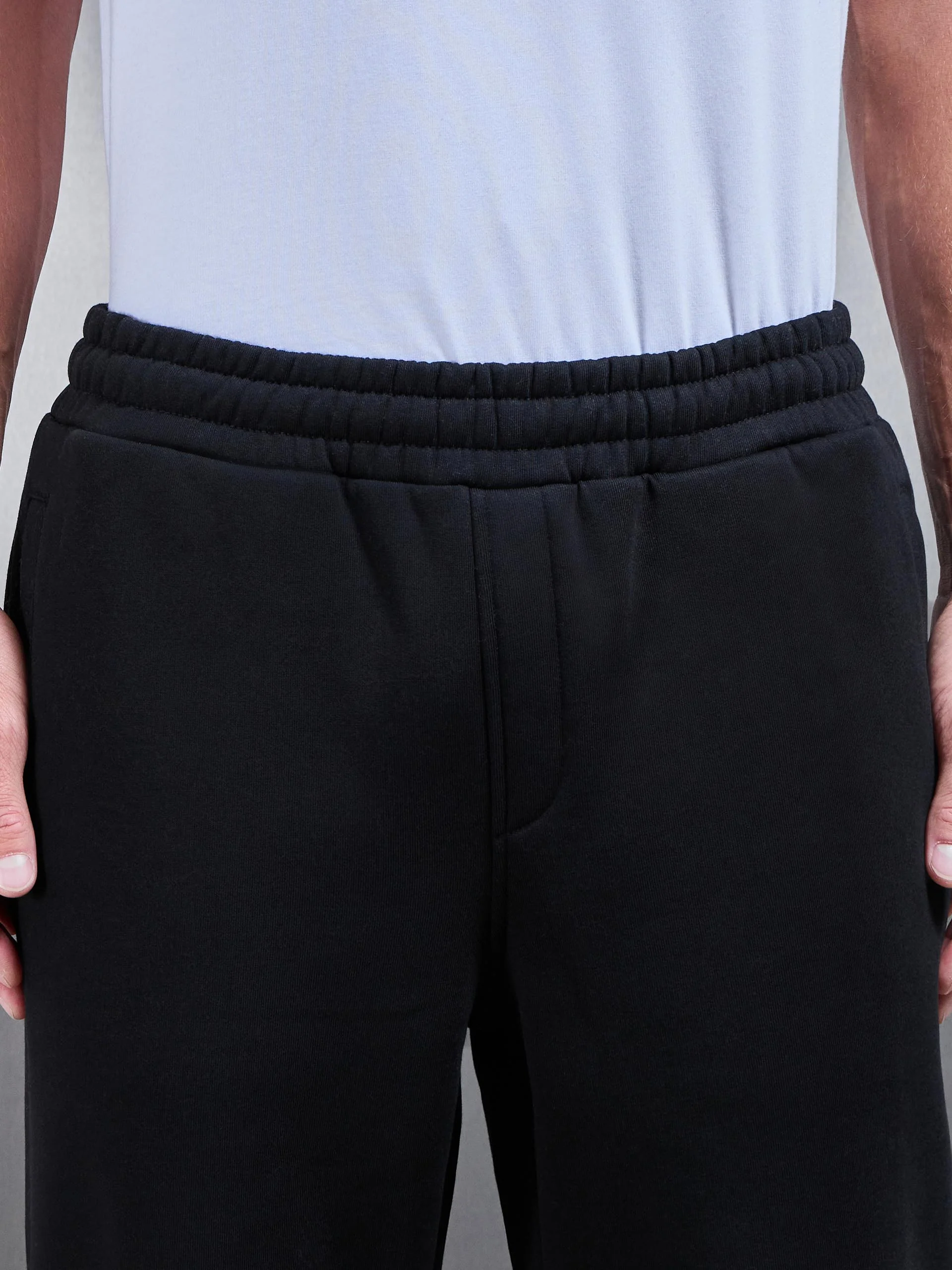 Essential Straight Leg Jogger in Black - Image 4