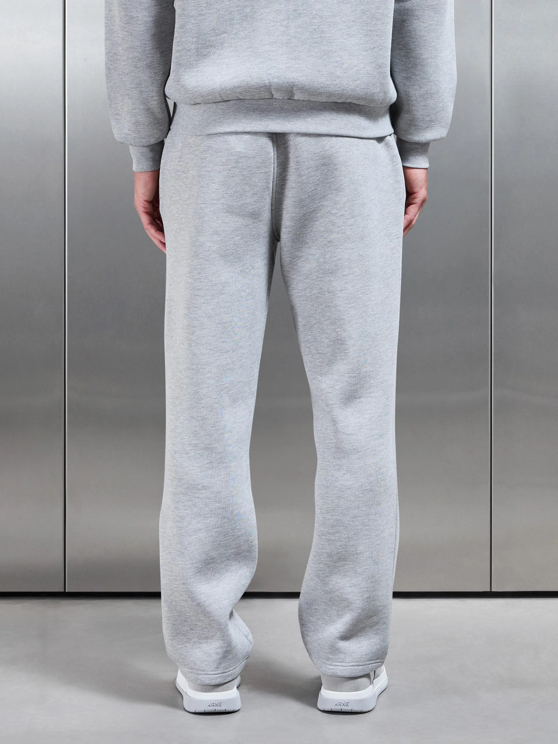 Essential Straight Leg Jogger in Marl Grey - Image 5