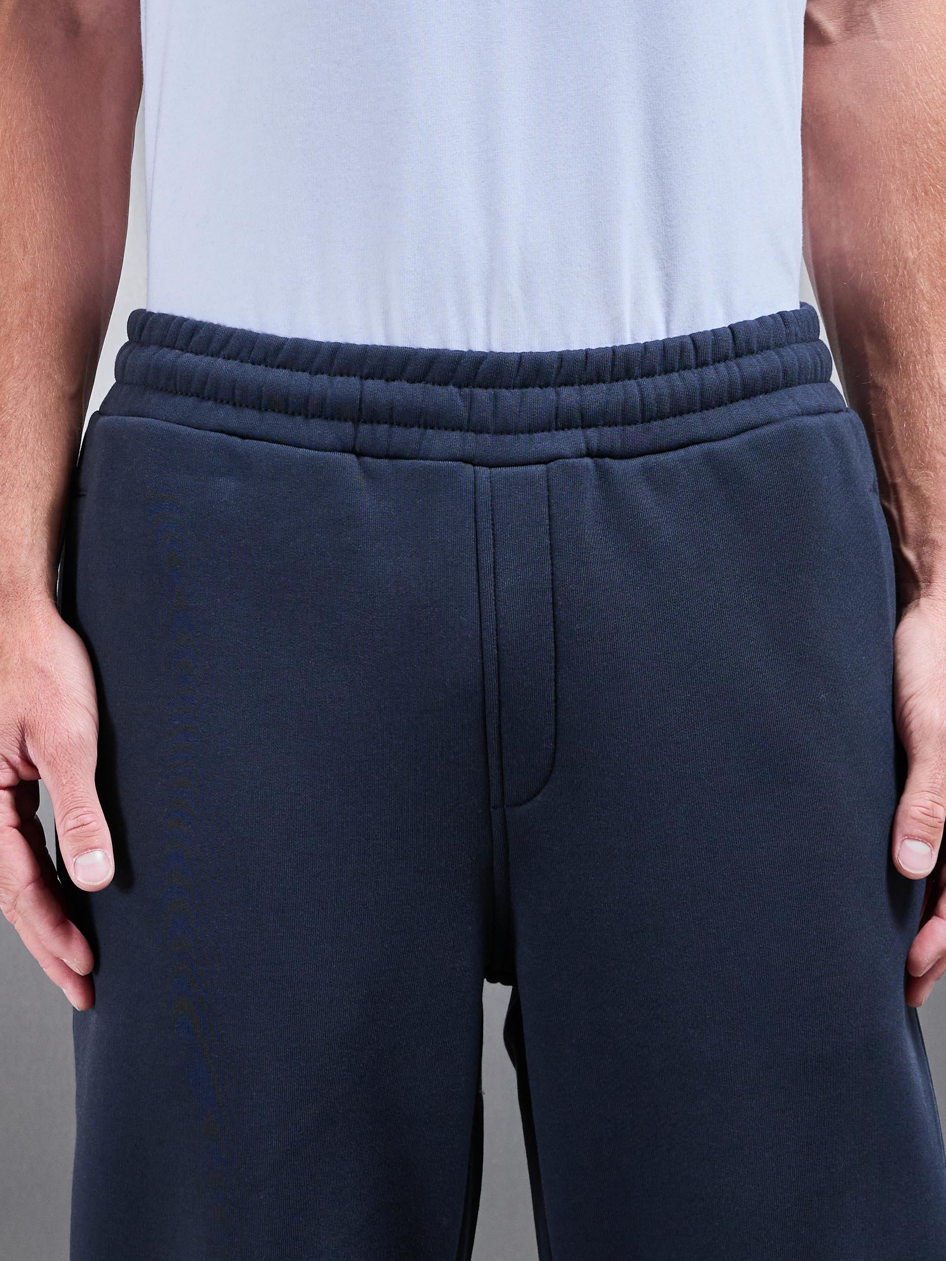 Essential Straight Leg Jogger in Navy - Image 3