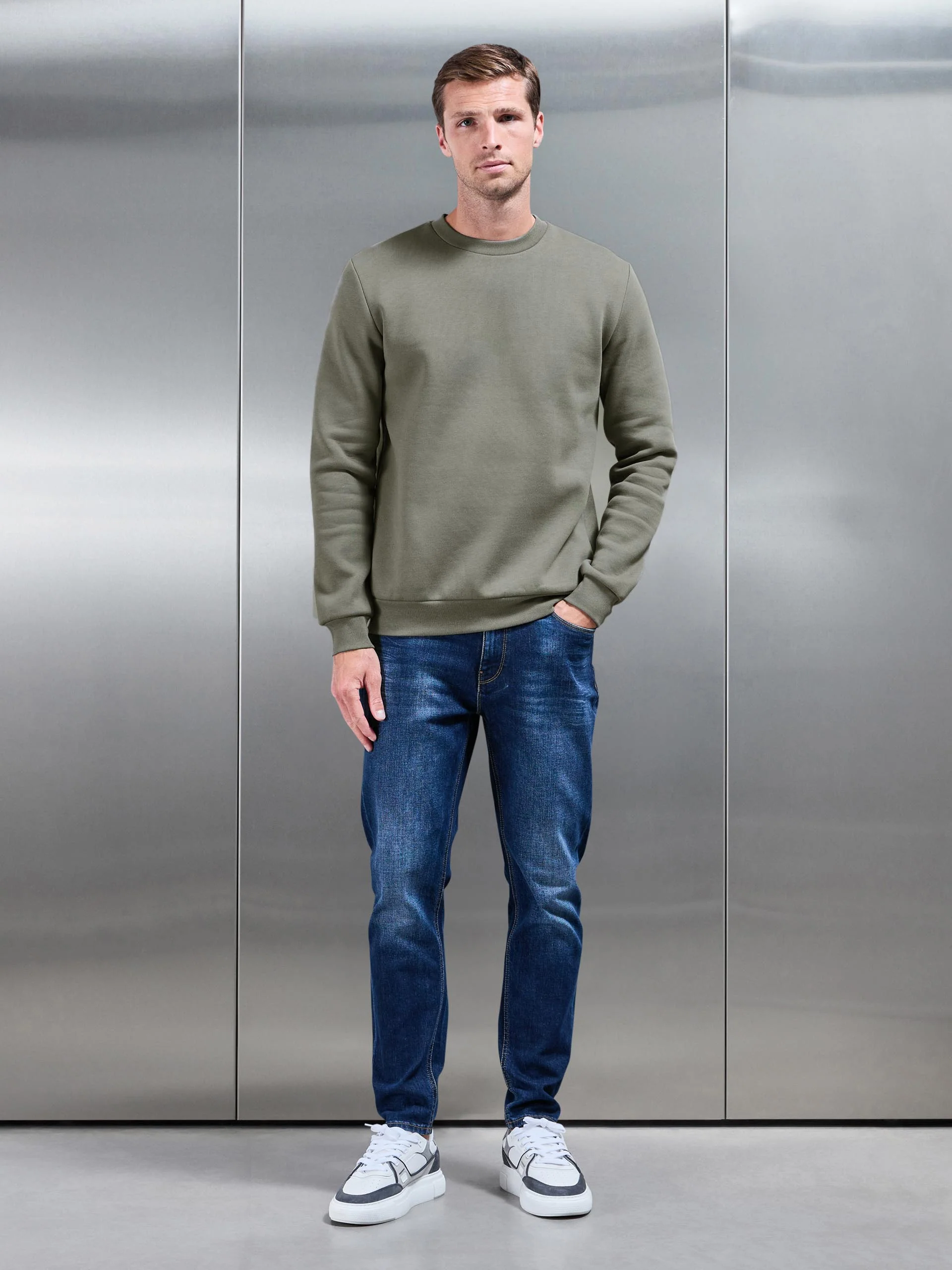 Essential Sweatshirt in Sage - Image 3
