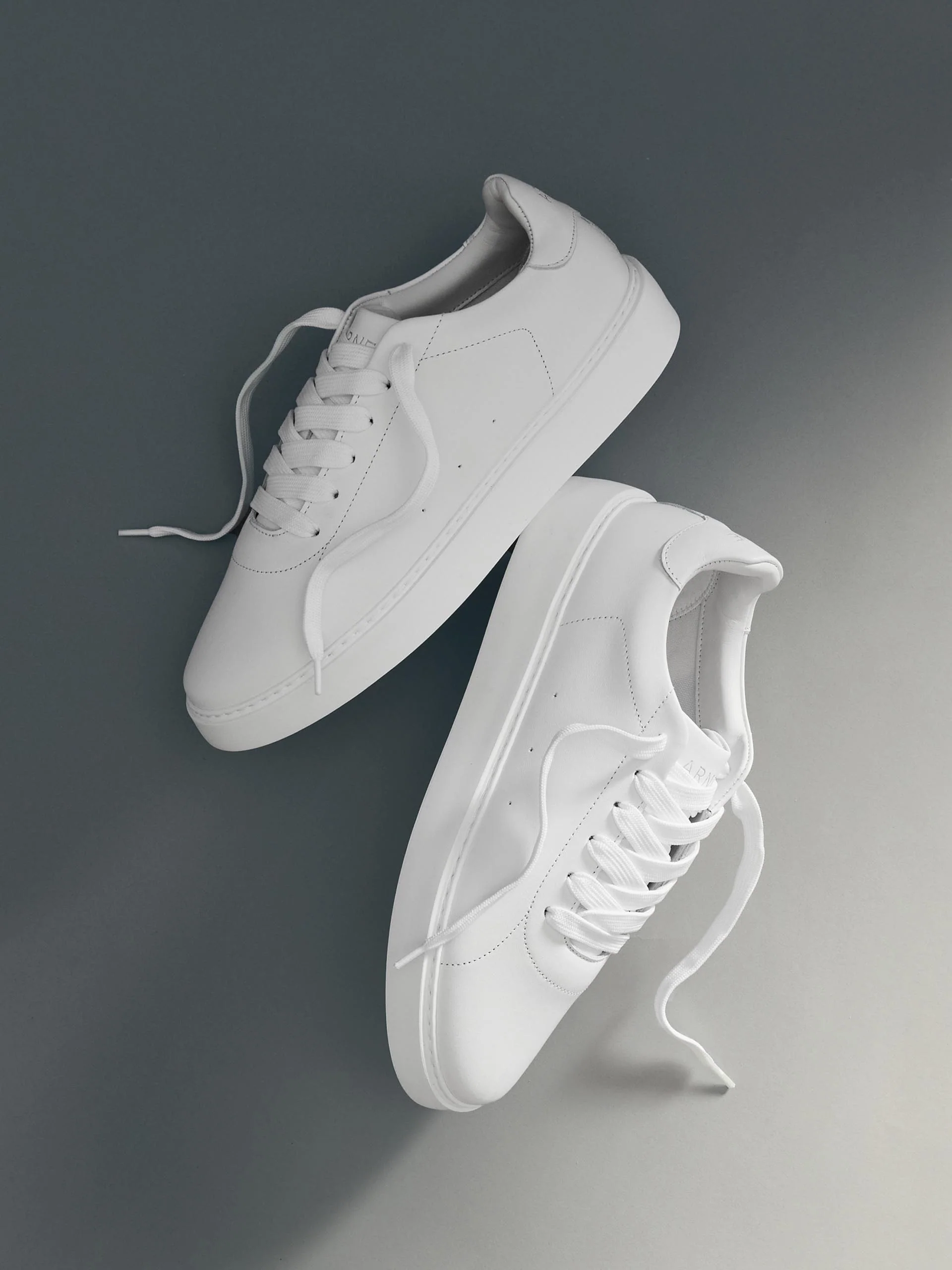 Everyday Leather Trainer in White - Image 2